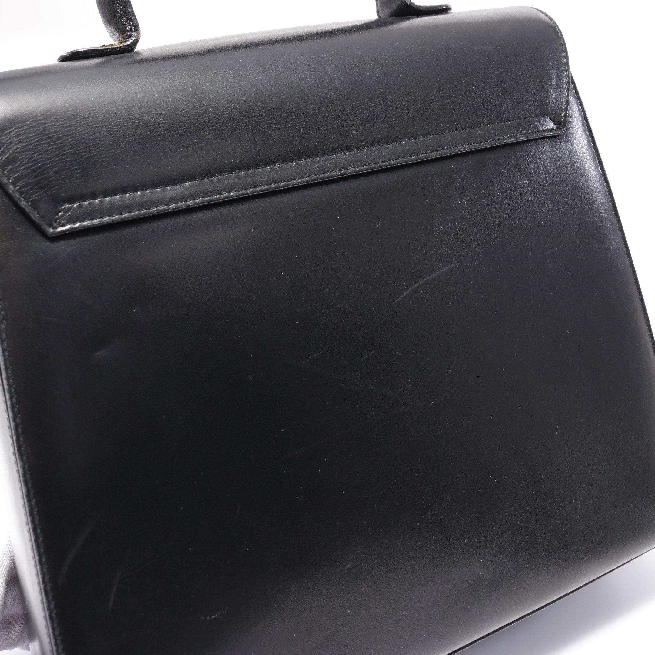 Salvatore Ferragamo Salvatore Ferragamo Gancini Handbag Leather Black Size ONE SIZE - 7 Thumbnail