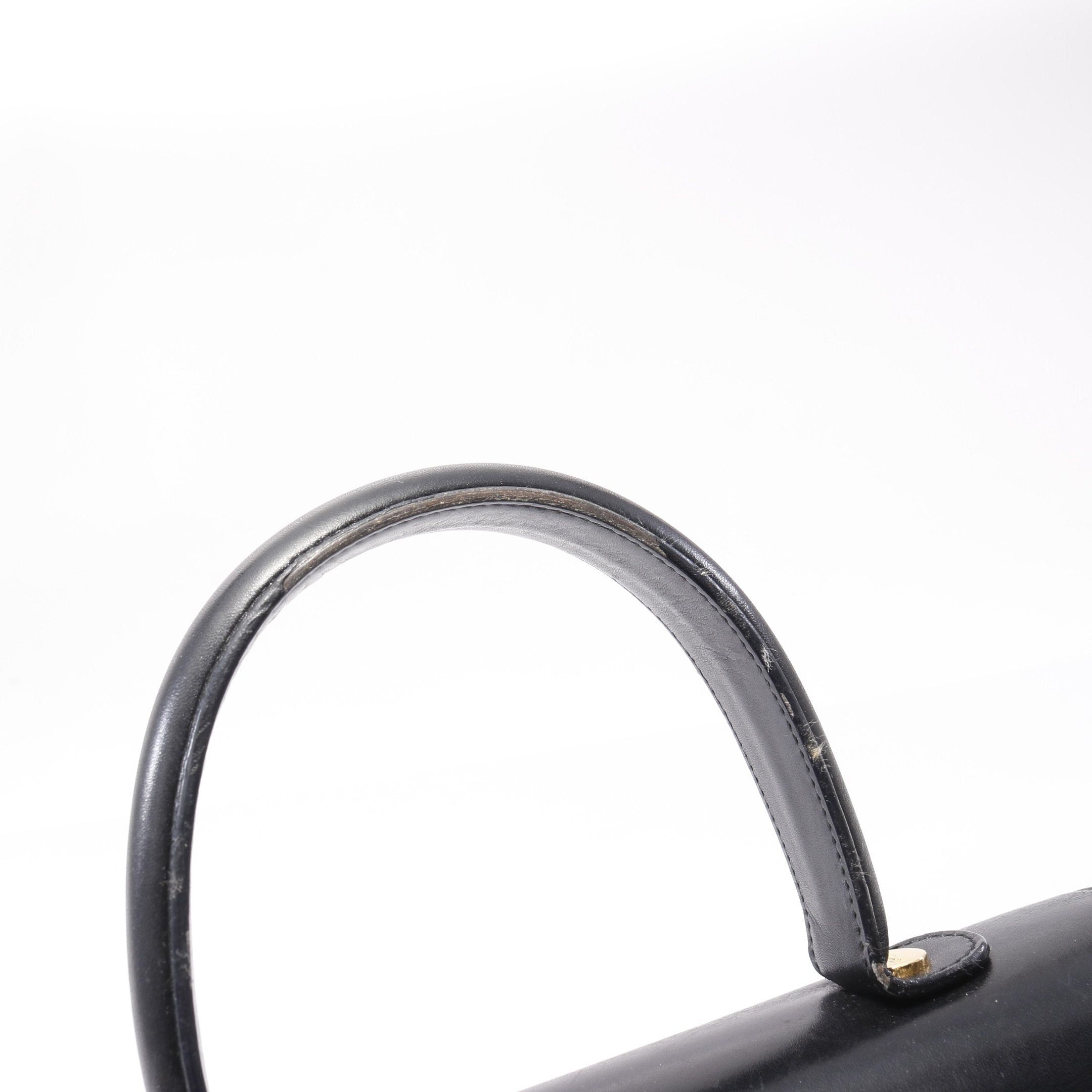 Salvatore Ferragamo Salvatore Ferragamo Gancini Handbag Leather Black Size ONE SIZE - 9 Thumbnail