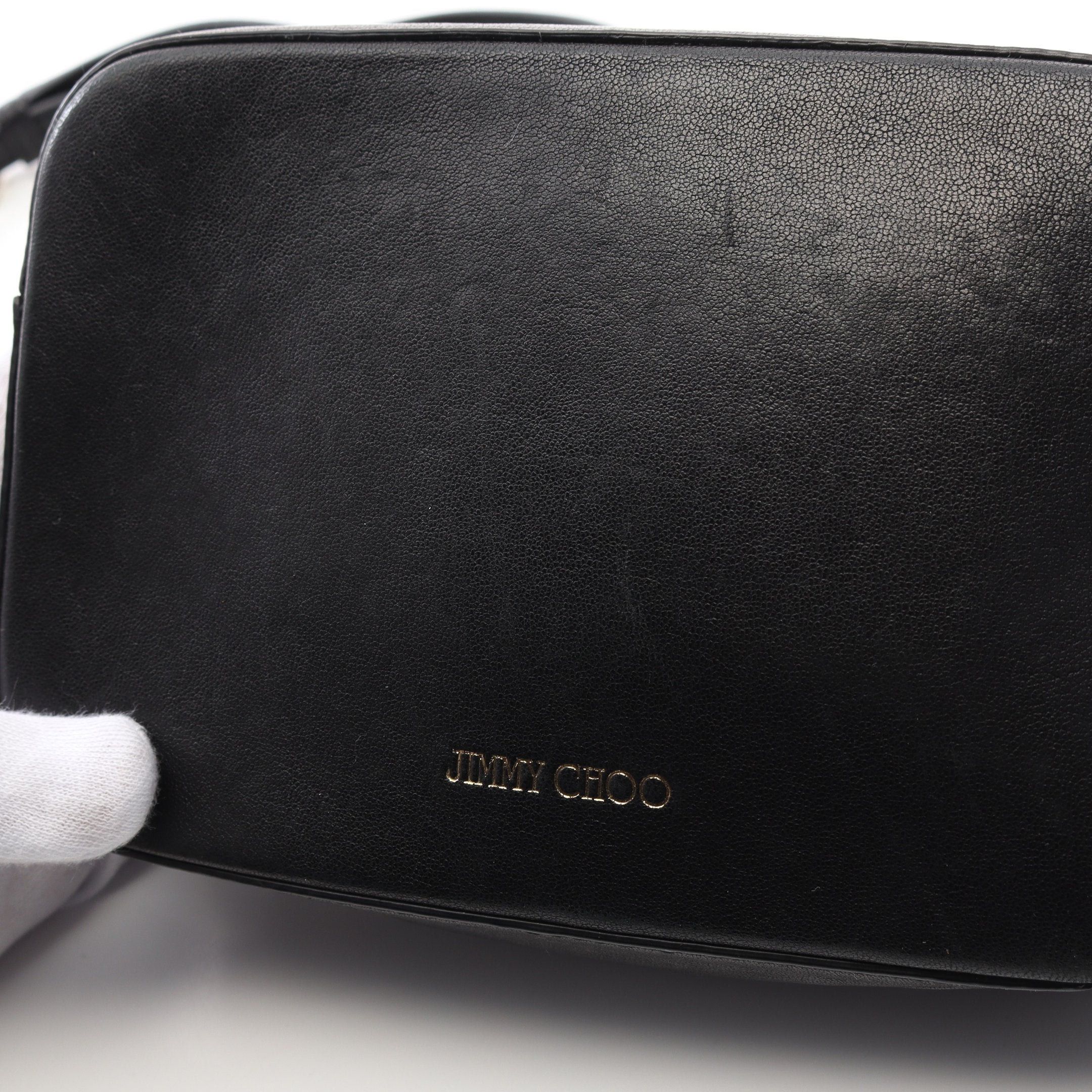 Jimmy Choo Jimmy Choo Shoulder Bag Leather Black Star Studs Size ONE SIZE - 6 Thumbnail
