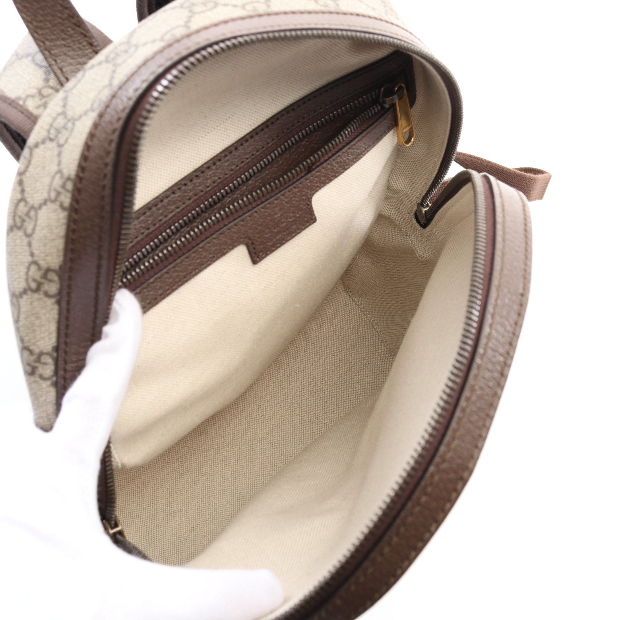 Gucci Gucci Ophidia Gg Supreme Backpack Rucksack Leather Beige Multicolor Size ONE SIZE - 3 Thumbnail