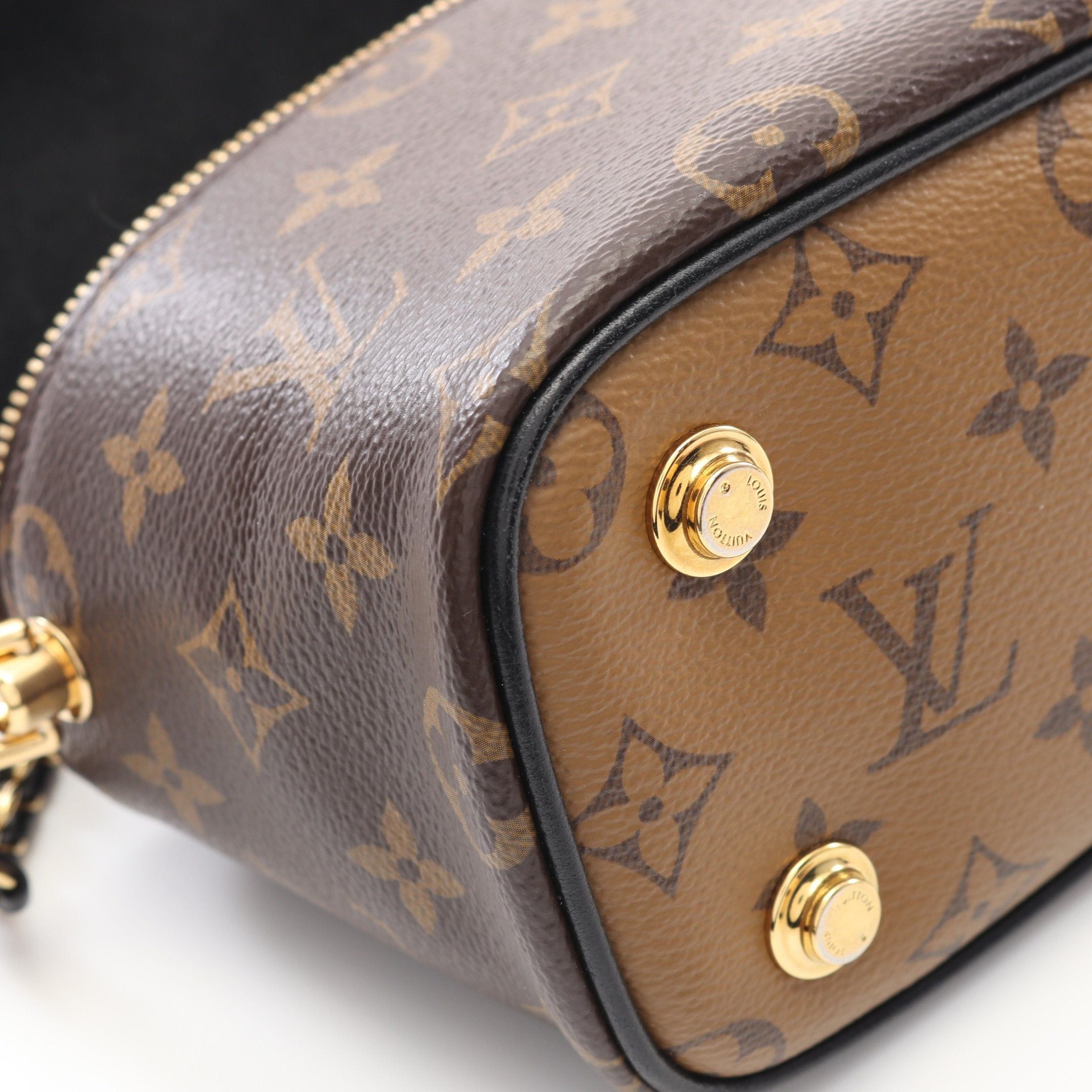 Louis Vuitton Louis Vuitton Vanity Nv Pm Monogram Reverse Handbag Bag Leather Brown Black Size ONE SIZE - 6 Thumbnail