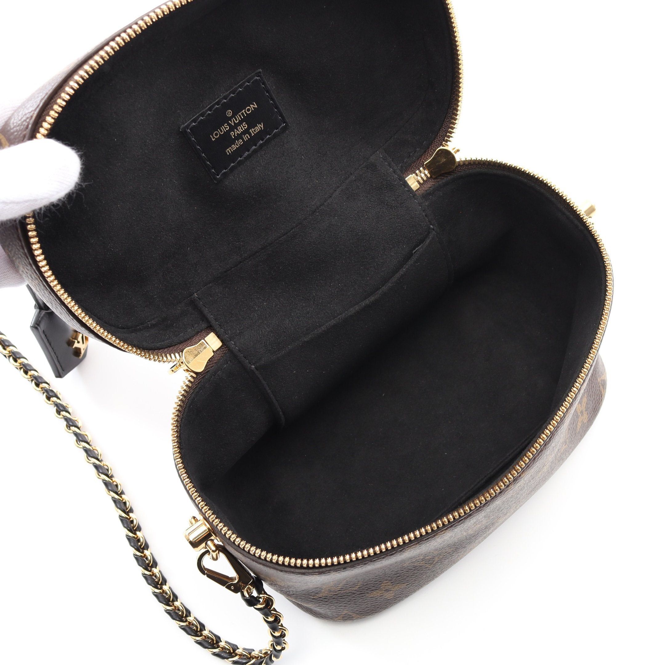 Louis Vuitton Louis Vuitton Vanity Nv Pm Monogram Reverse Handbag Bag Leather Brown Black Size ONE SIZE - 3 Thumbnail
