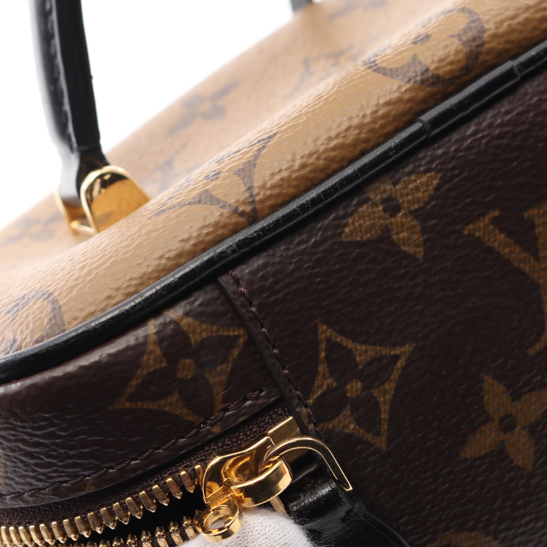 Louis Vuitton Louis Vuitton Vanity Nv Pm Monogram Reverse Handbag Bag Leather Brown Black Size ONE SIZE - 8 Thumbnail