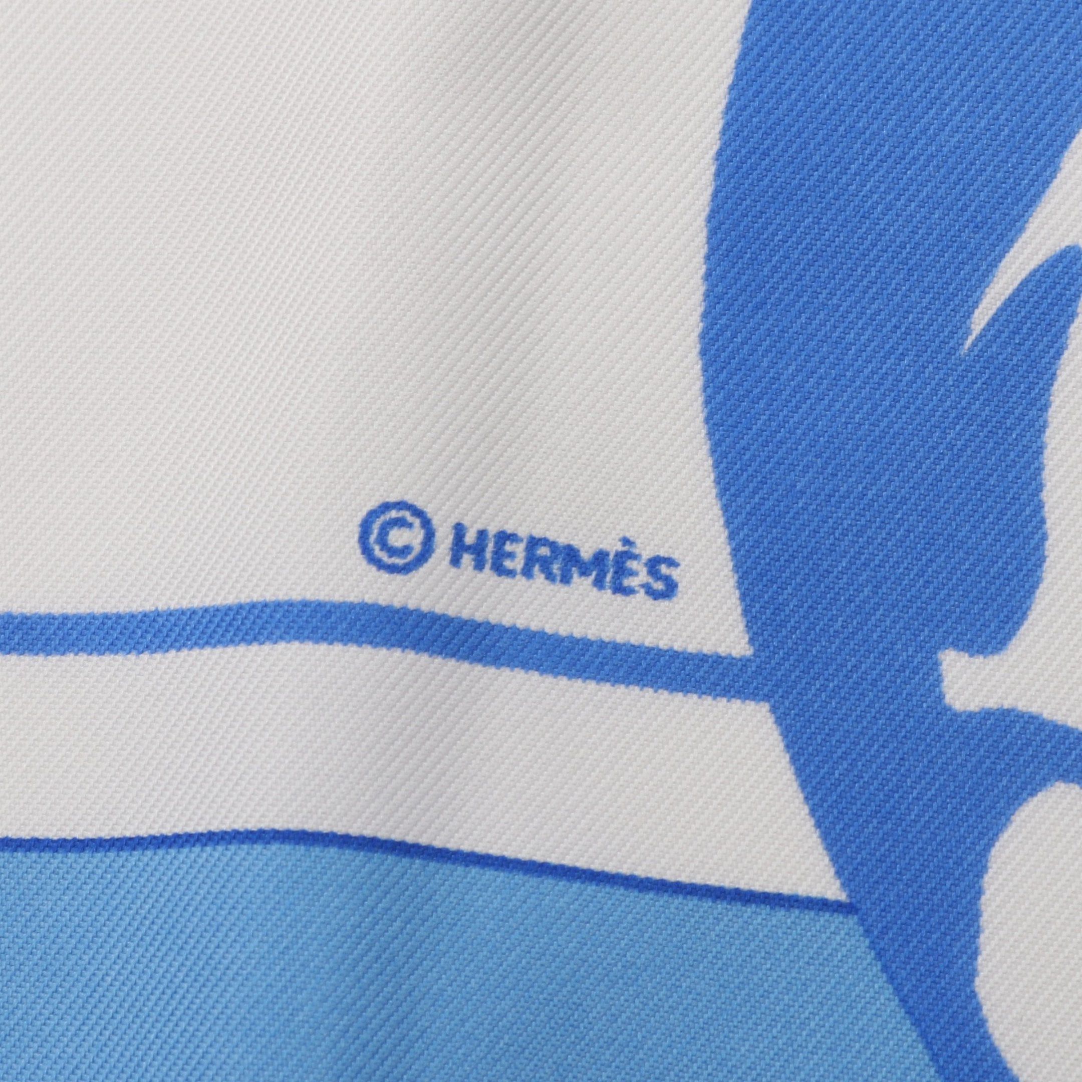 Hermes Hermes Carres 90 Vive Les Champions! Scarf Silk Multicolor Size ONE SIZE - 2 Thumbnail