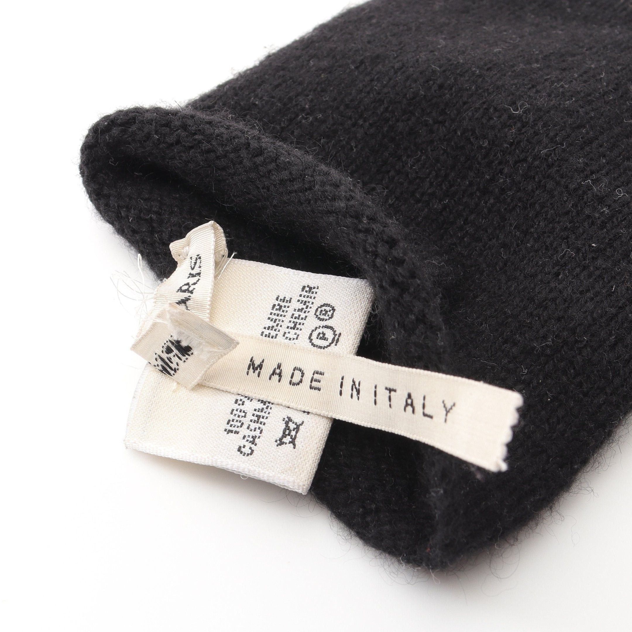 Hermes Hermes Gloves Glove Cashmere Black Knit Size ONE SIZE - 5 Thumbnail