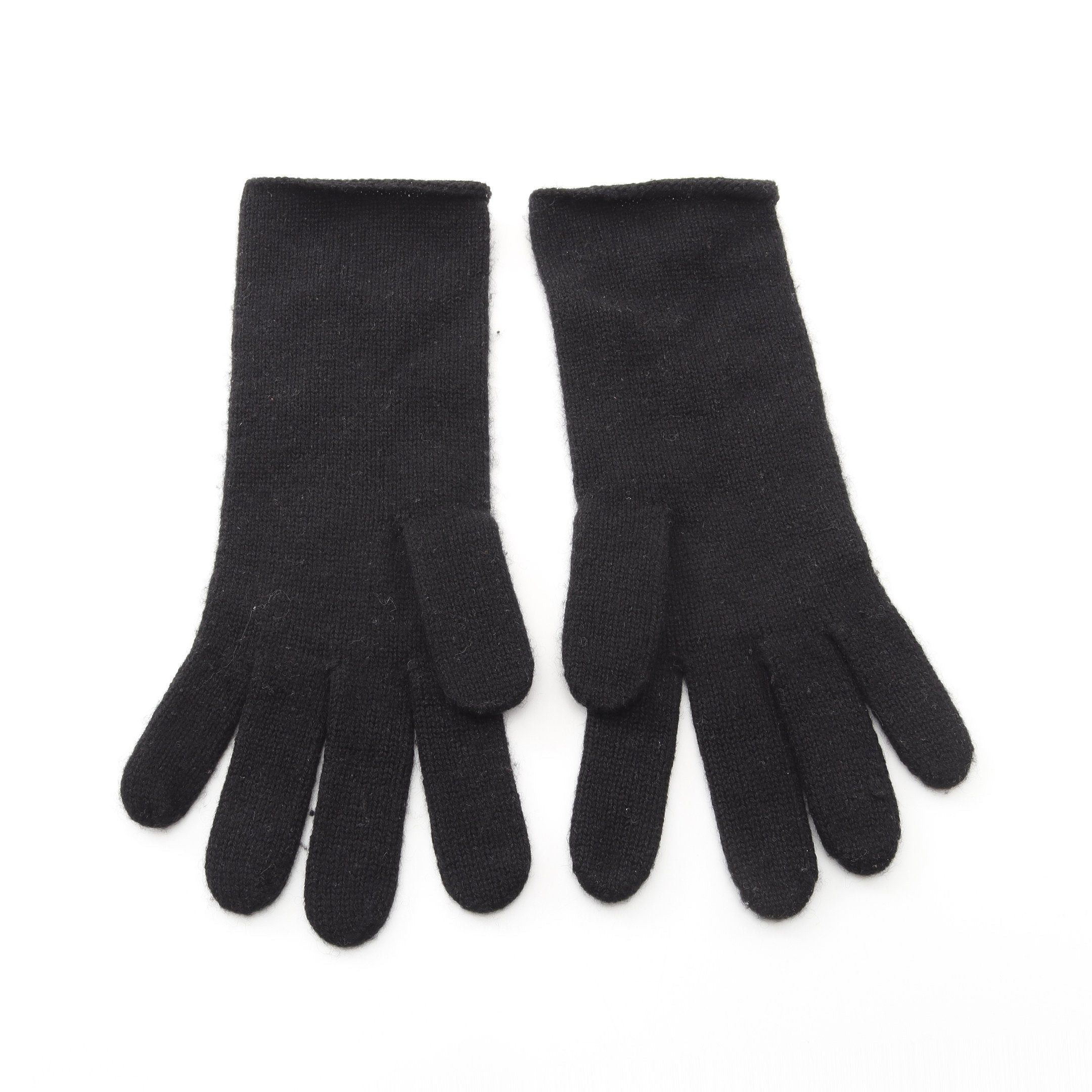 Hermes Hermes Gloves Glove Cashmere Black Knit Size ONE SIZE - 2 Thumbnail