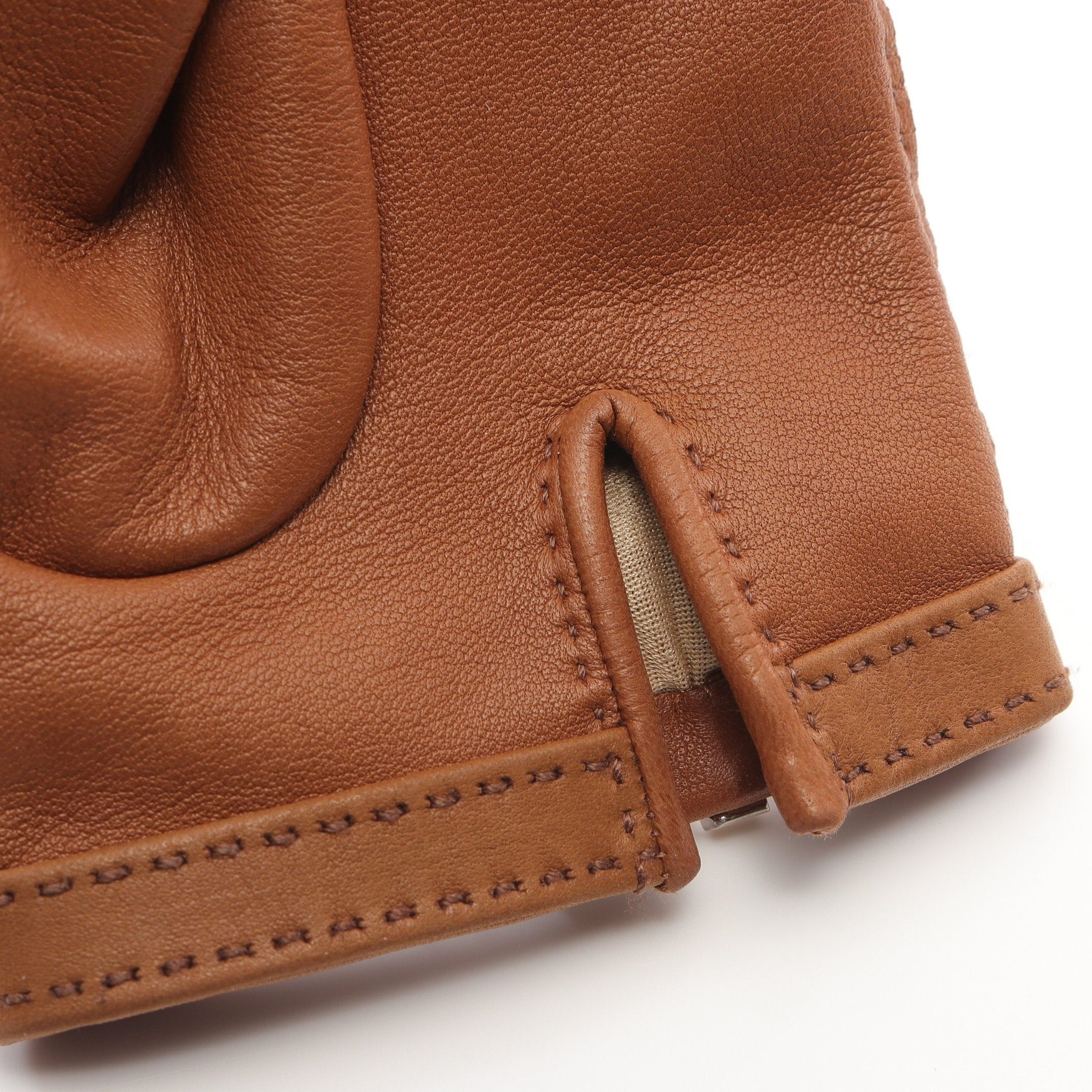 Hermes Hermes H Logo Gloves Glove Lambskin Brown Silver Hardware Size ONE SIZE - 9 Thumbnail