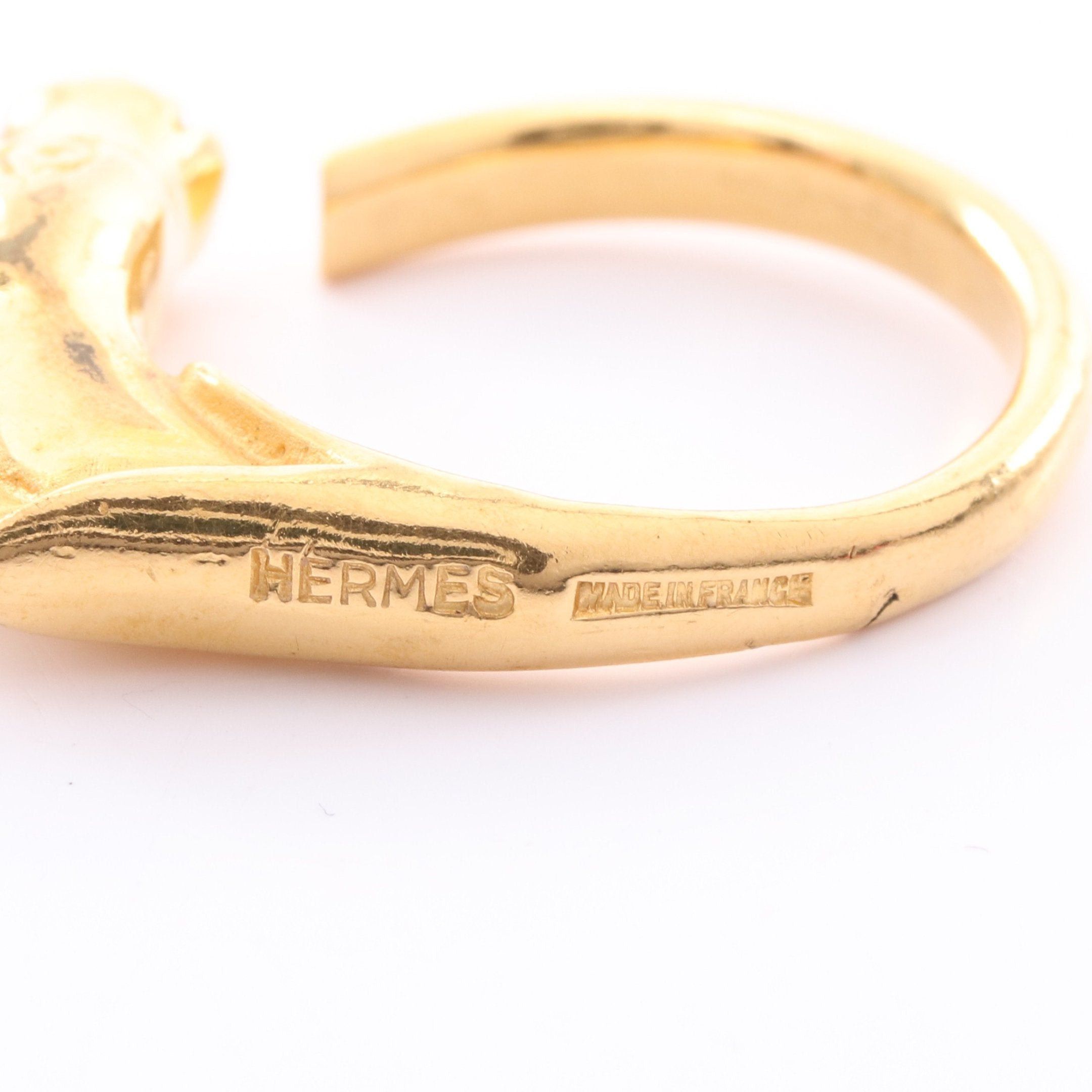 Hermes Hermes Cheval Horse Ring Gp Gold Size ONE SIZE - 4 Thumbnail