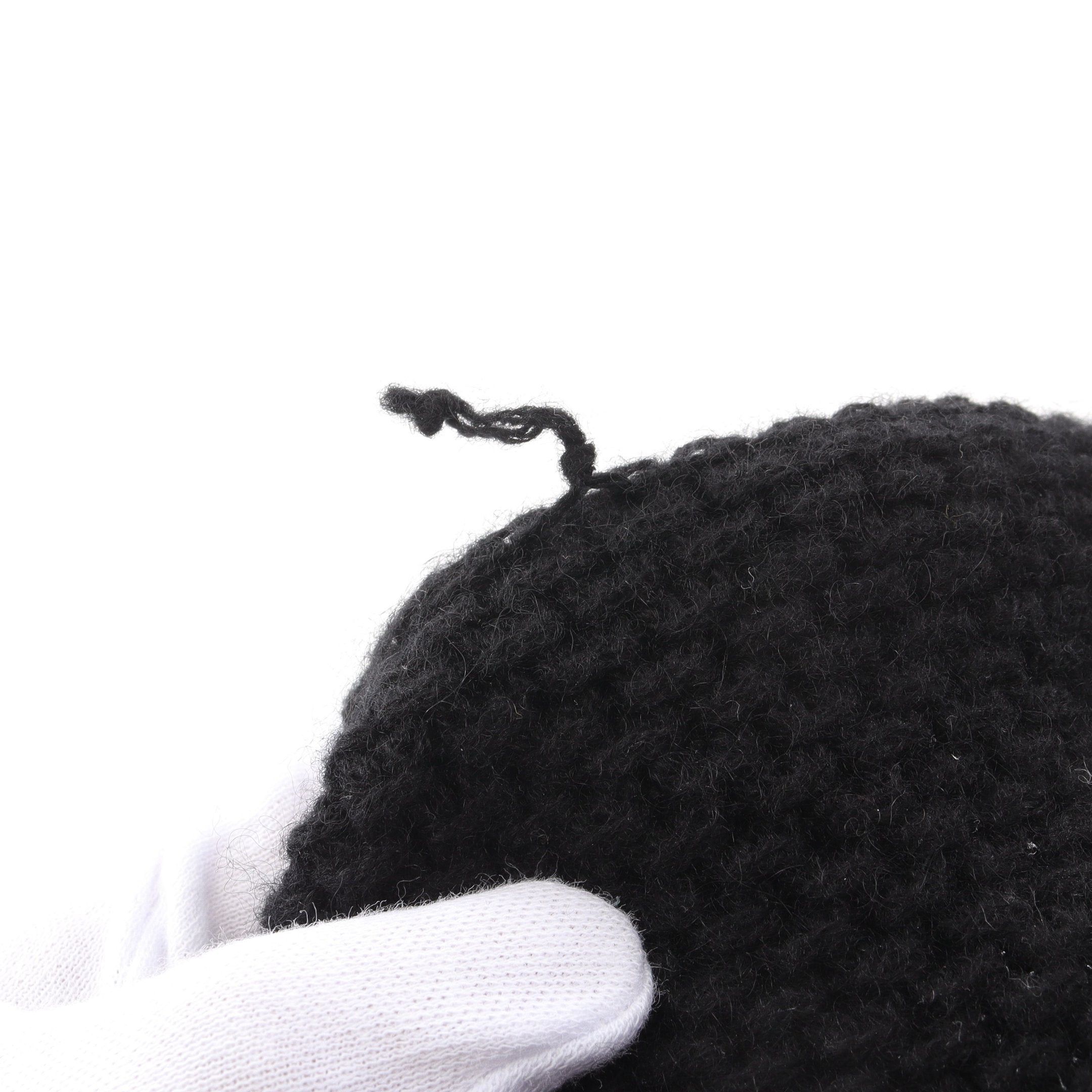 Chanel Chanel Coco Mark Scarf Cashmere Black Size ONE SIZE - 4 Thumbnail