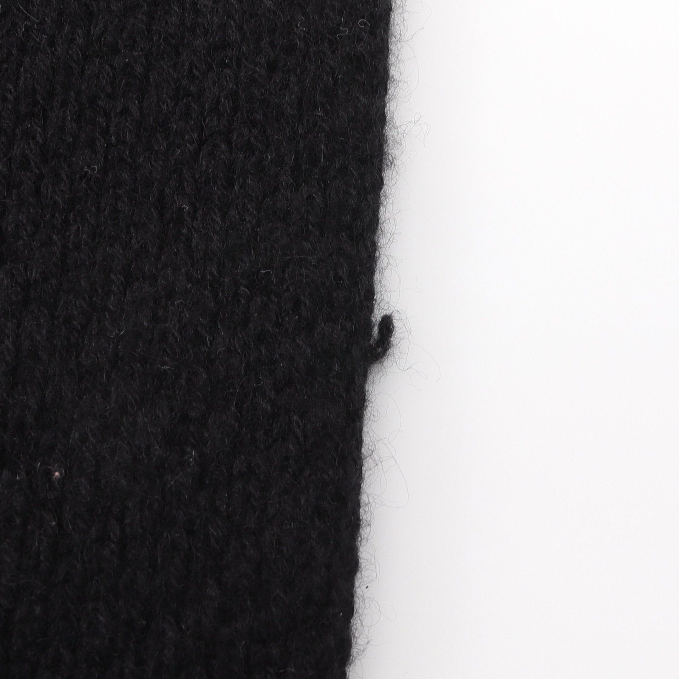 Chanel Chanel Coco Mark Scarf Cashmere Black Size ONE SIZE - 6 Thumbnail
