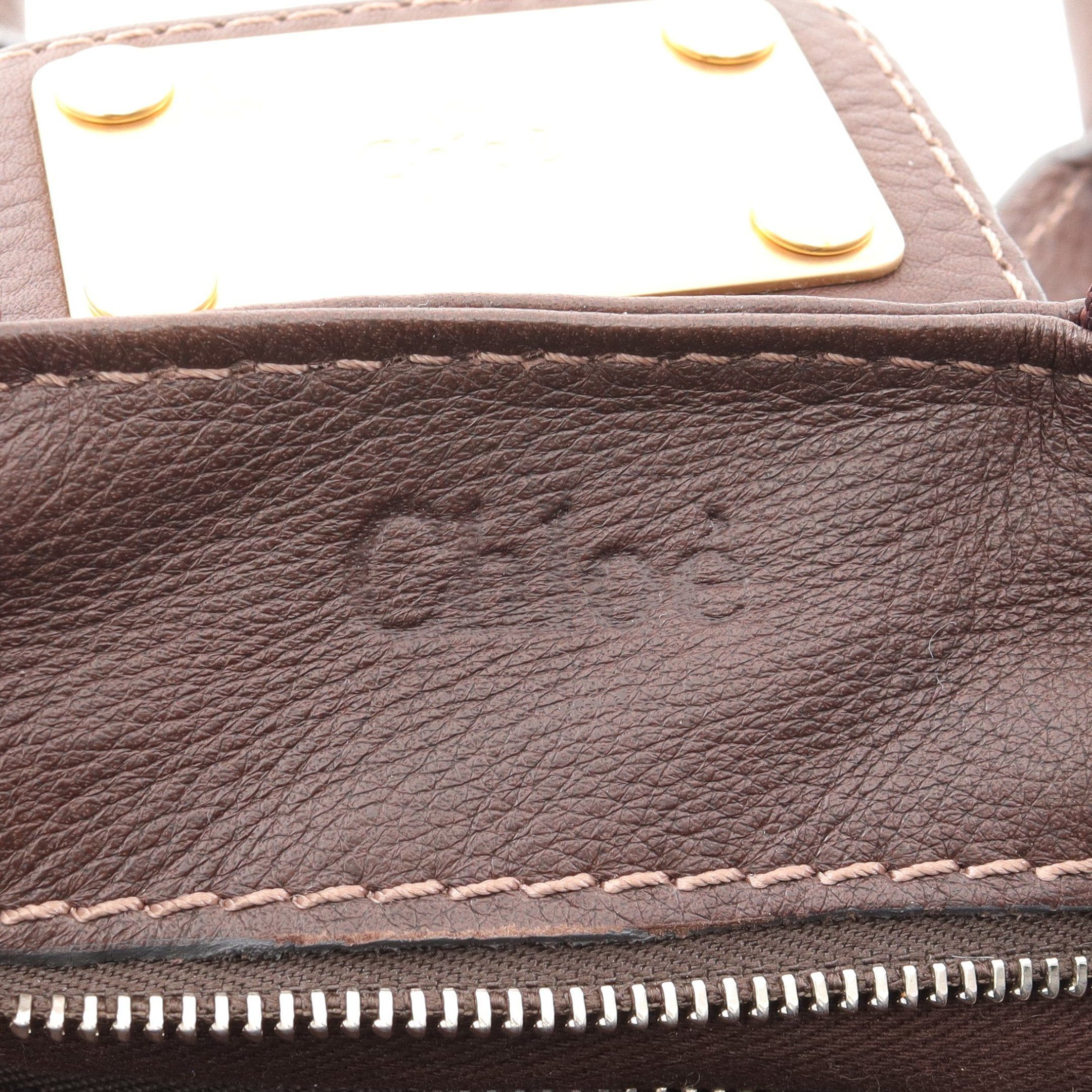 Chloe Chloe Paddington Shoulder Bag Leather Dark Brown Size ONE SIZE - 4 Thumbnail