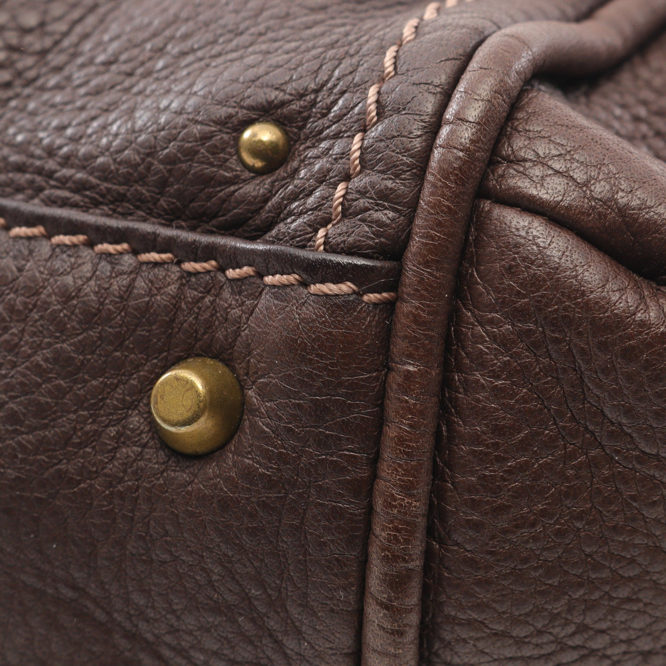 Chloe Chloe Paddington Shoulder Bag Leather Dark Brown Size ONE SIZE - 8 Thumbnail