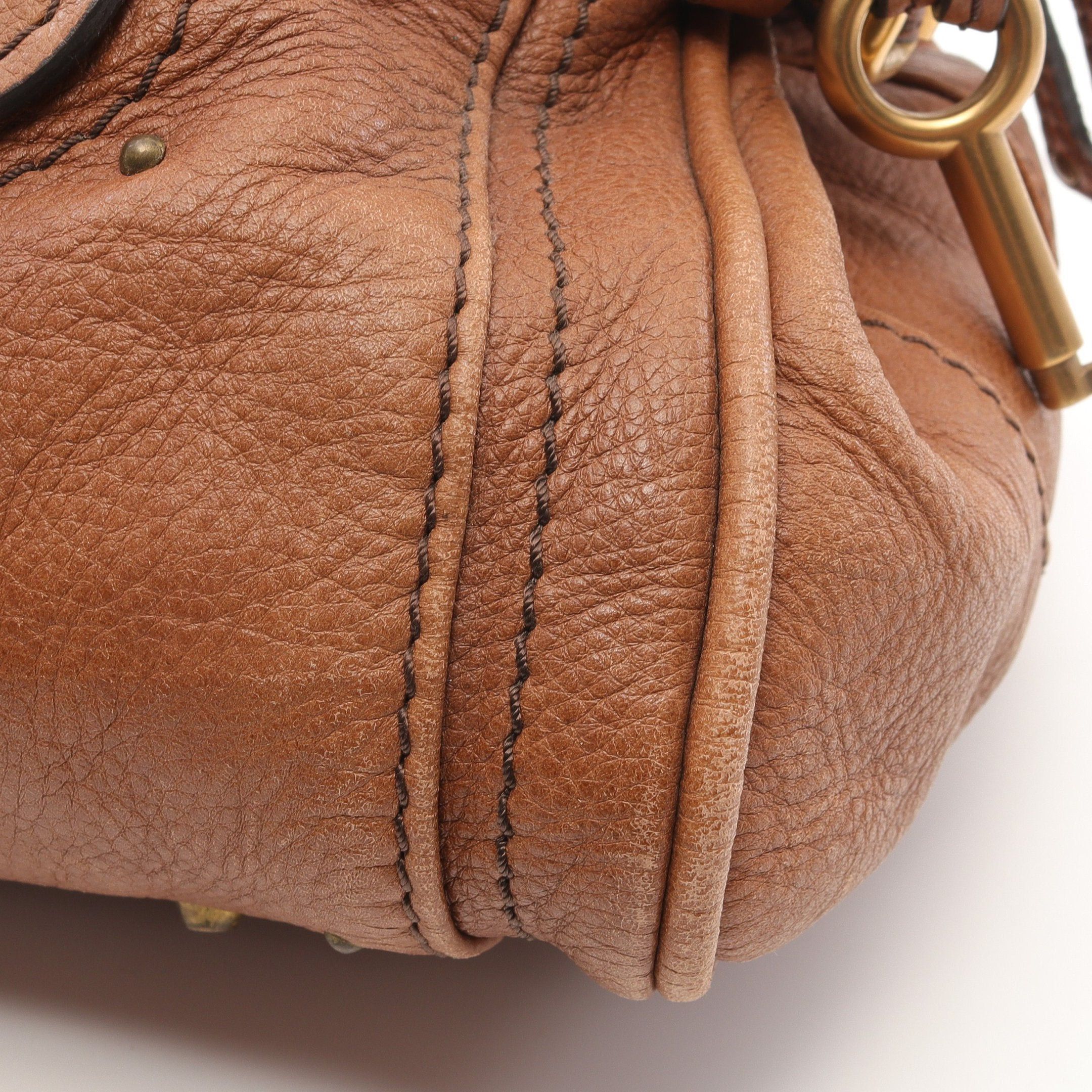 Chloe Chloe Paddington Shoulder Bag Leather Brown Size ONE SIZE - 9 Thumbnail