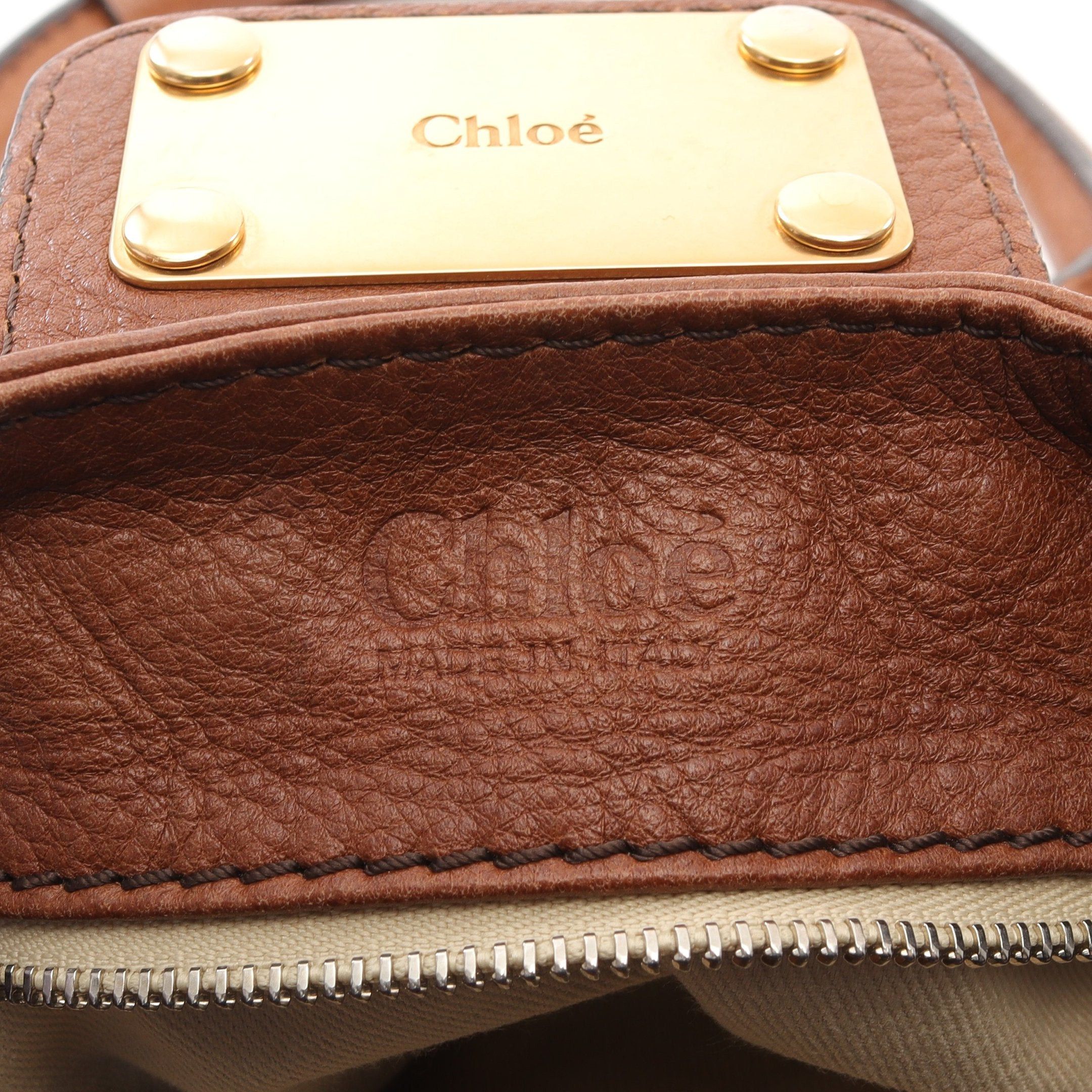 Chloe Chloe Paddington Shoulder Bag Leather Brown Size ONE SIZE - 4 Thumbnail
