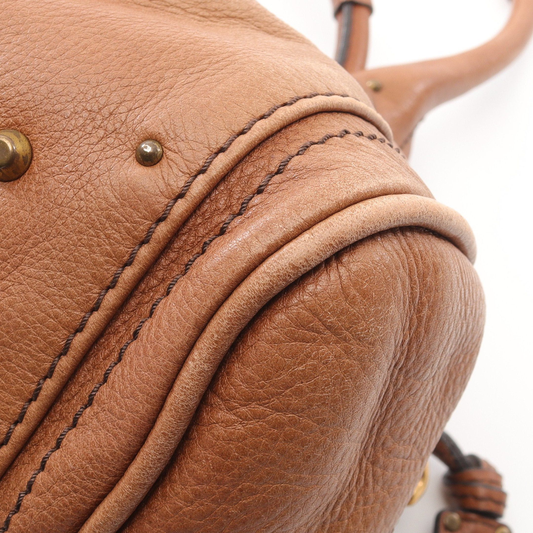 Chloe Chloe Paddington Shoulder Bag Leather Brown Size ONE SIZE - 7 Thumbnail