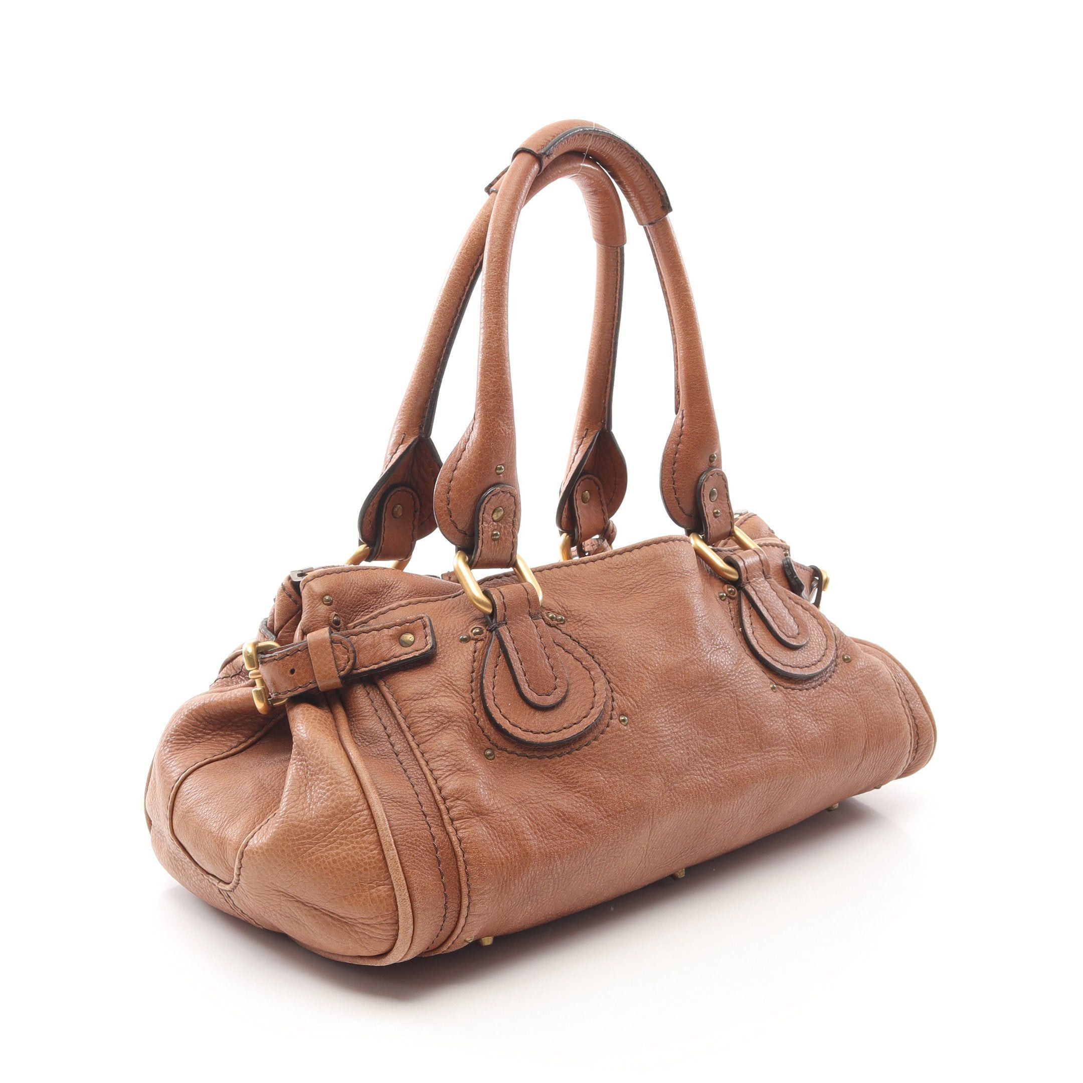 Chloe Chloe Paddington Shoulder Bag Leather Brown Size ONE SIZE - 2 Thumbnail