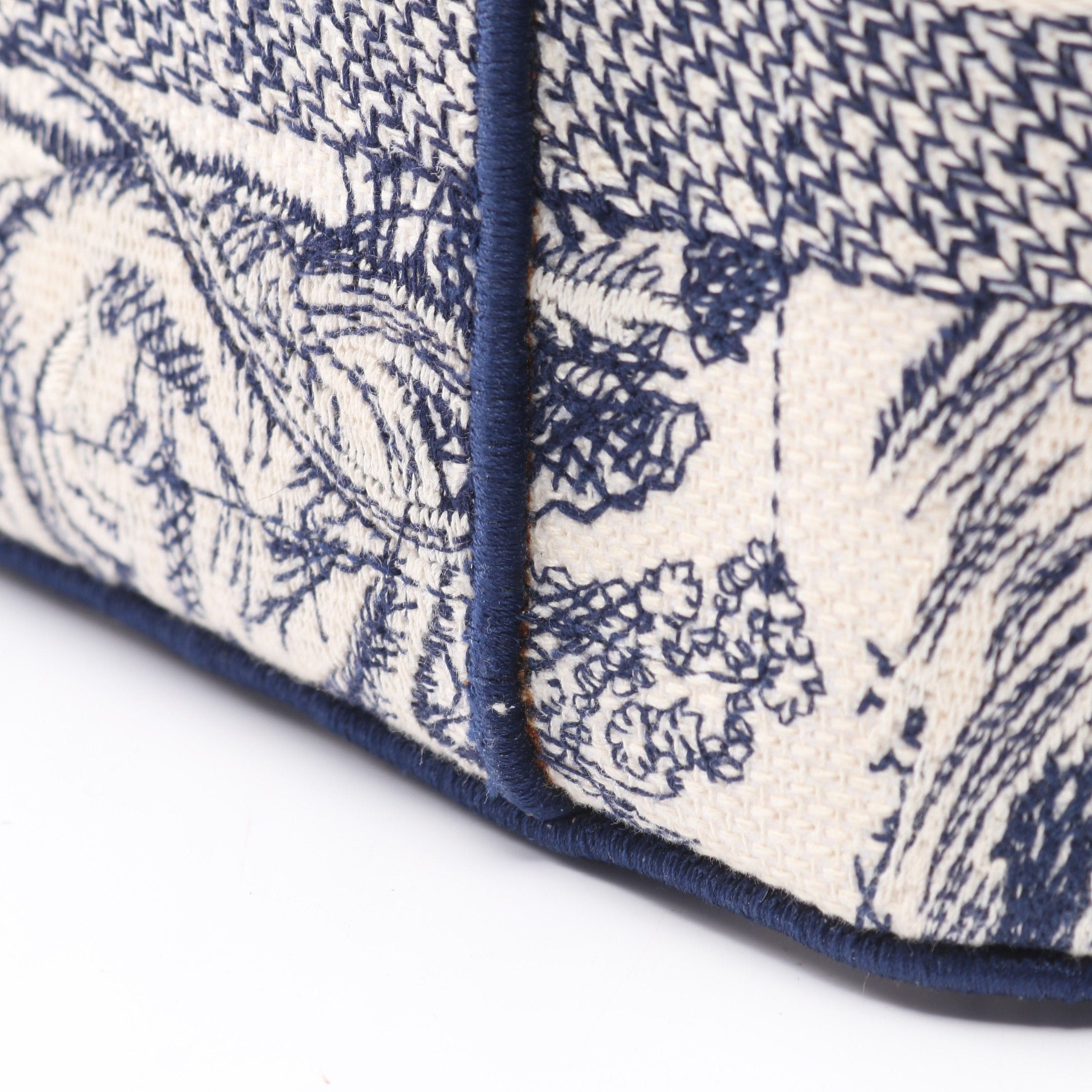 Dior Dior Diortravel Vanity Bag Canvas Off White Navy Size ONE SIZE - 8 Thumbnail