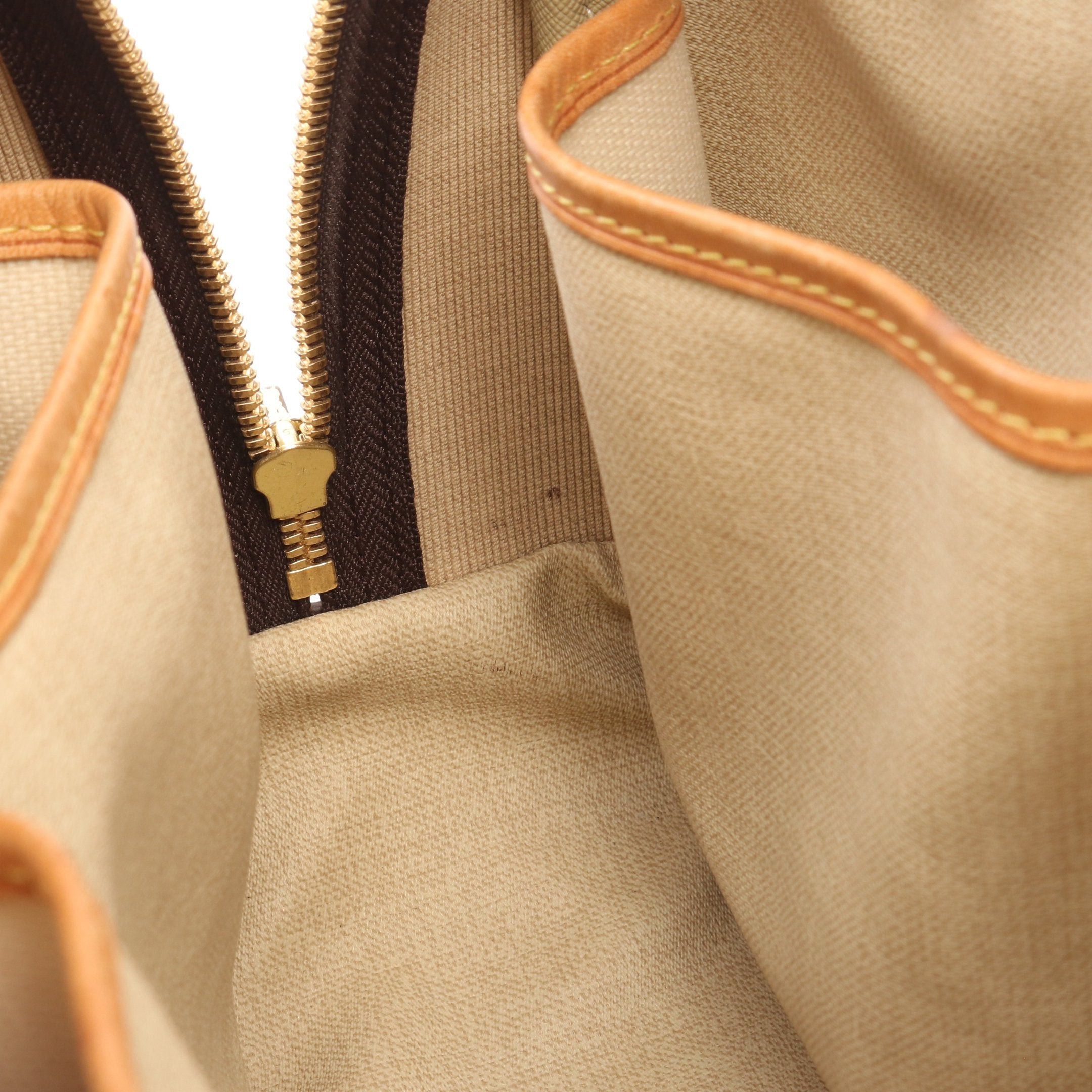 Louis Vuitton Louis Vuitton Trouville Monogram Handbag Leather Brown Size ONE SIZE - 14 Thumbnail