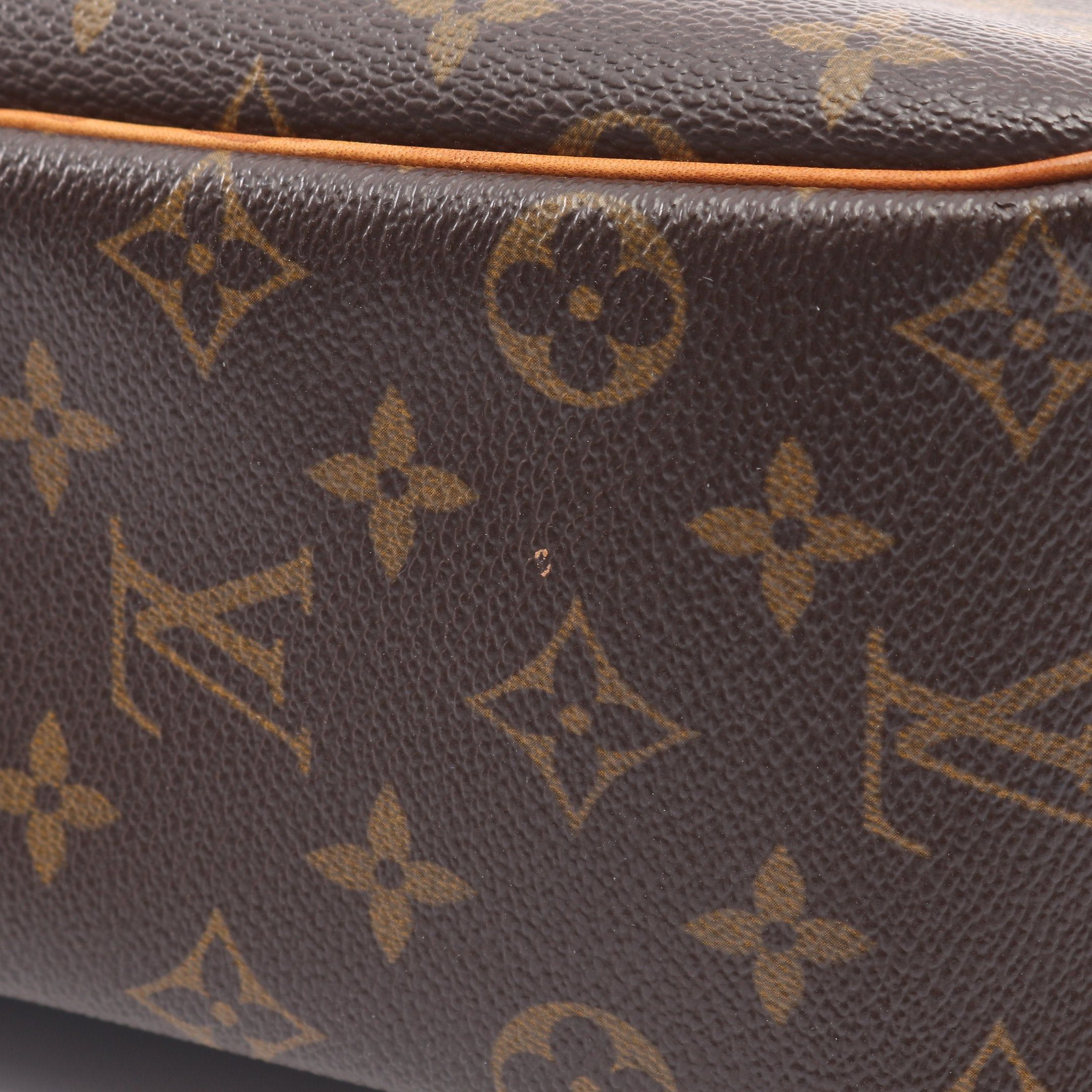 Louis Vuitton Louis Vuitton Trouville Monogram Handbag Leather Brown Size ONE SIZE - 12 Thumbnail