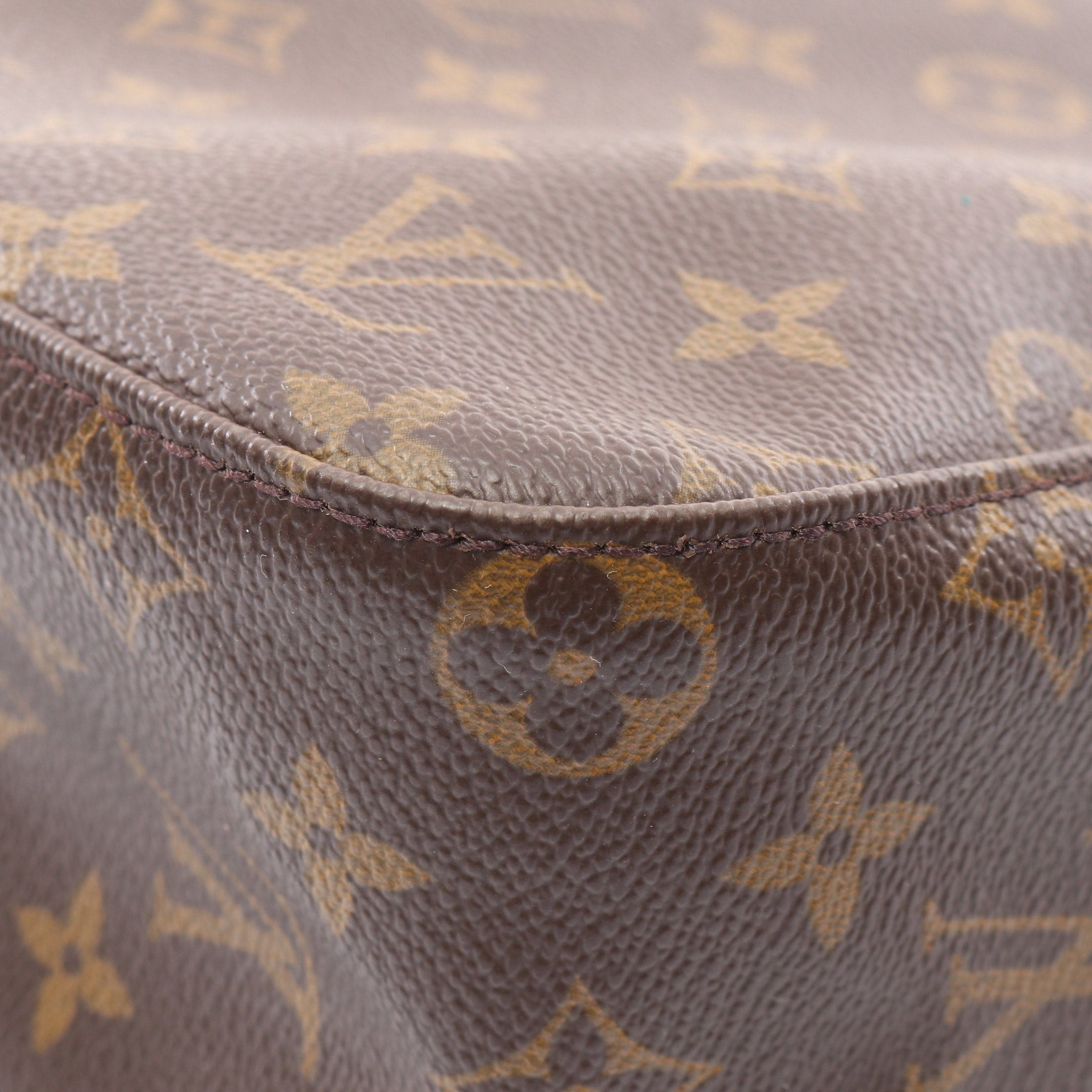 Louis Vuitton Louis Vuitton Looping Mm Monogram Shoulder Bag Leather Brown Size ONE SIZE - 7 Thumbnail