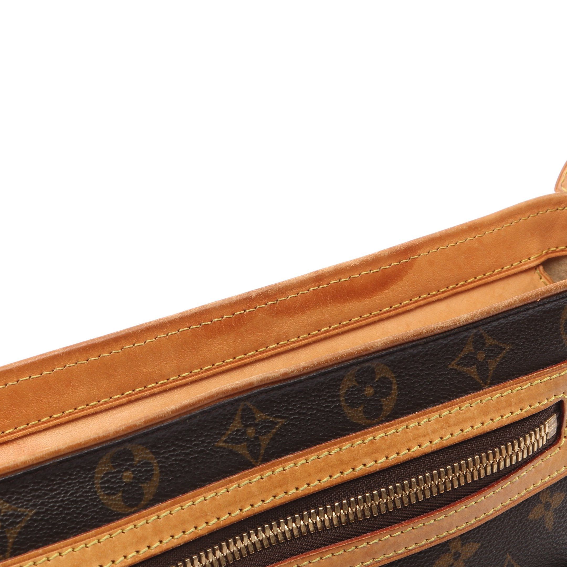 Louis Vuitton Louis Vuitton Hudson Gm Monogram Shoulder Bag Leather Brown Size ONE SIZE - 11 Thumbnail