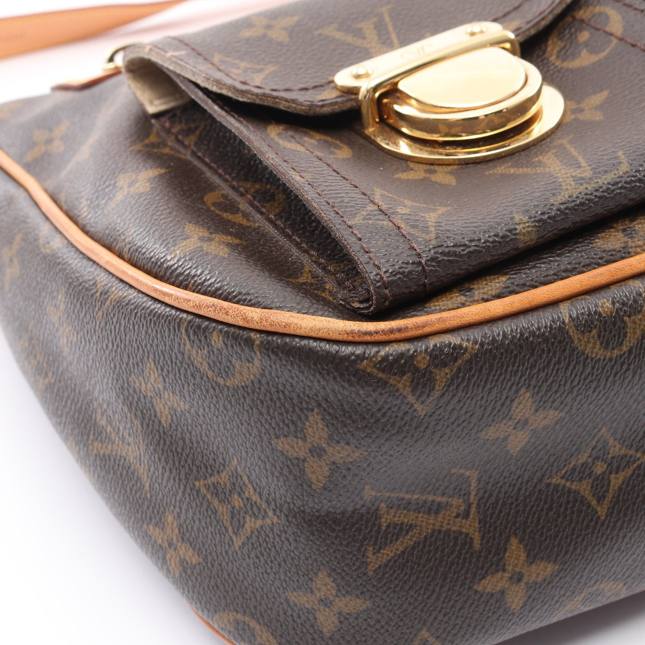 Louis Vuitton Louis Vuitton Hudson Gm Monogram Shoulder Bag Leather Brown Size ONE SIZE - 6 Thumbnail