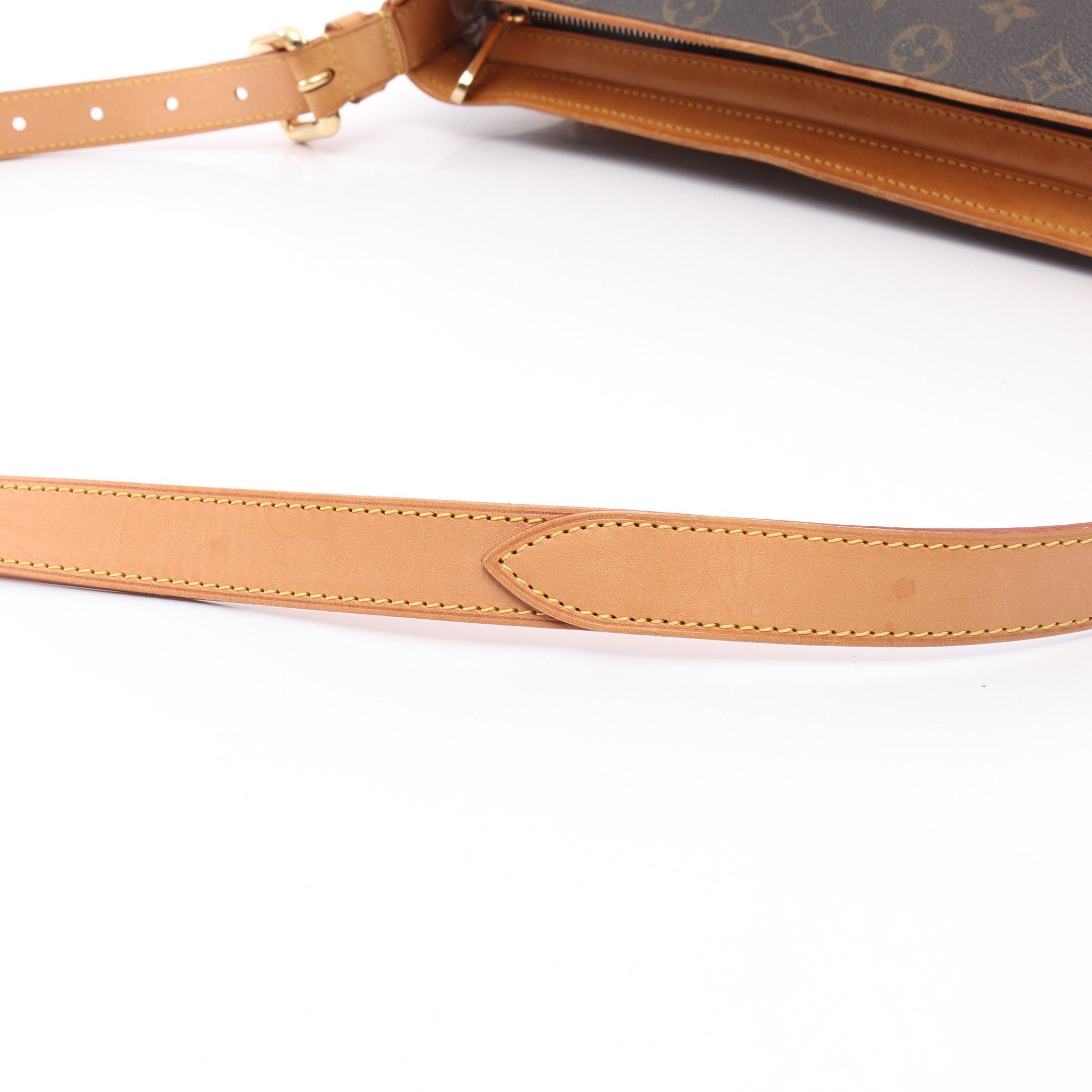 Louis Vuitton Louis Vuitton Hudson Gm Monogram Shoulder Bag Leather Brown Size ONE SIZE - 10 Thumbnail