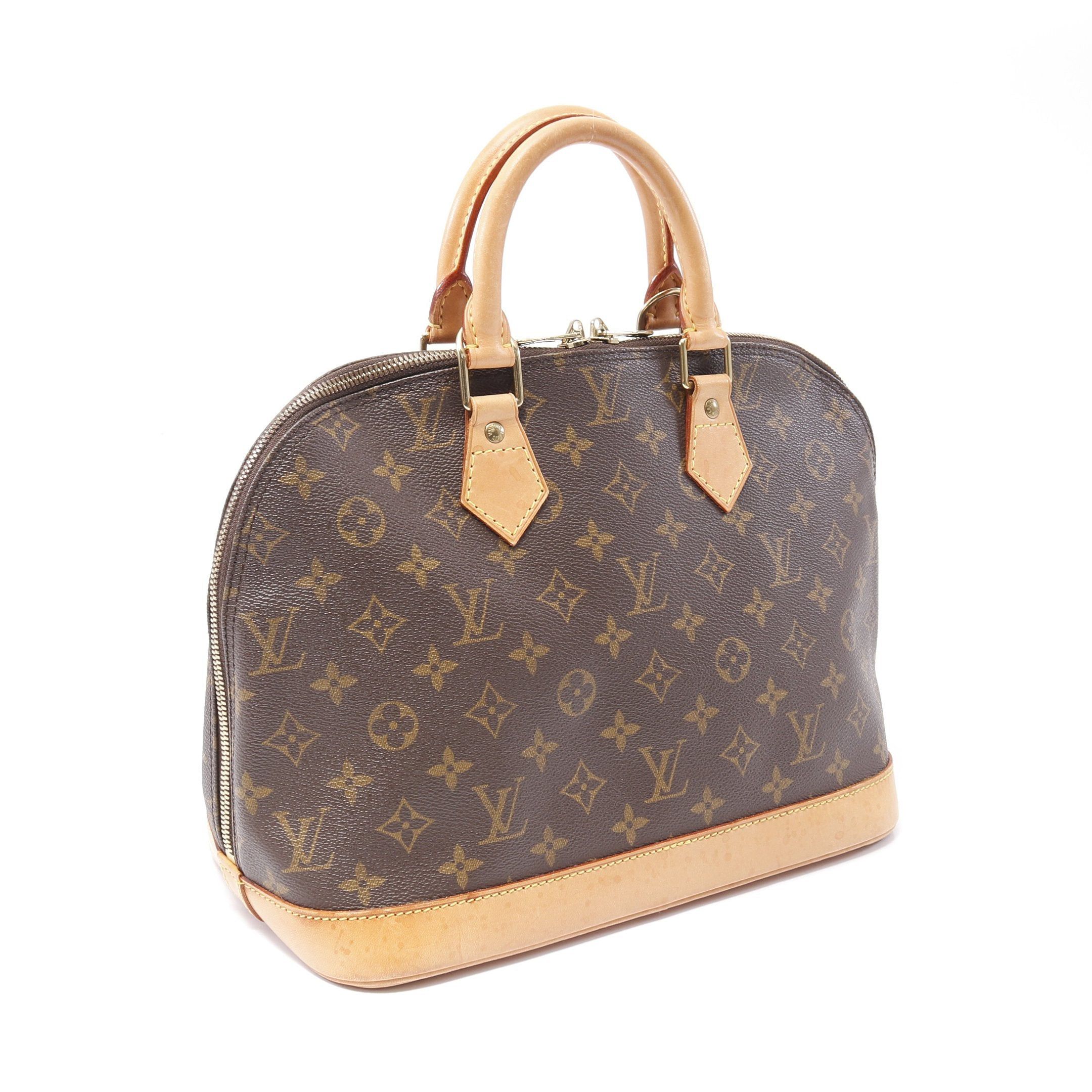 Louis Vuitton Louis Vuitton Alma Pm Monogram Handbag Leather Brown Size ONE SIZE - 2 Thumbnail