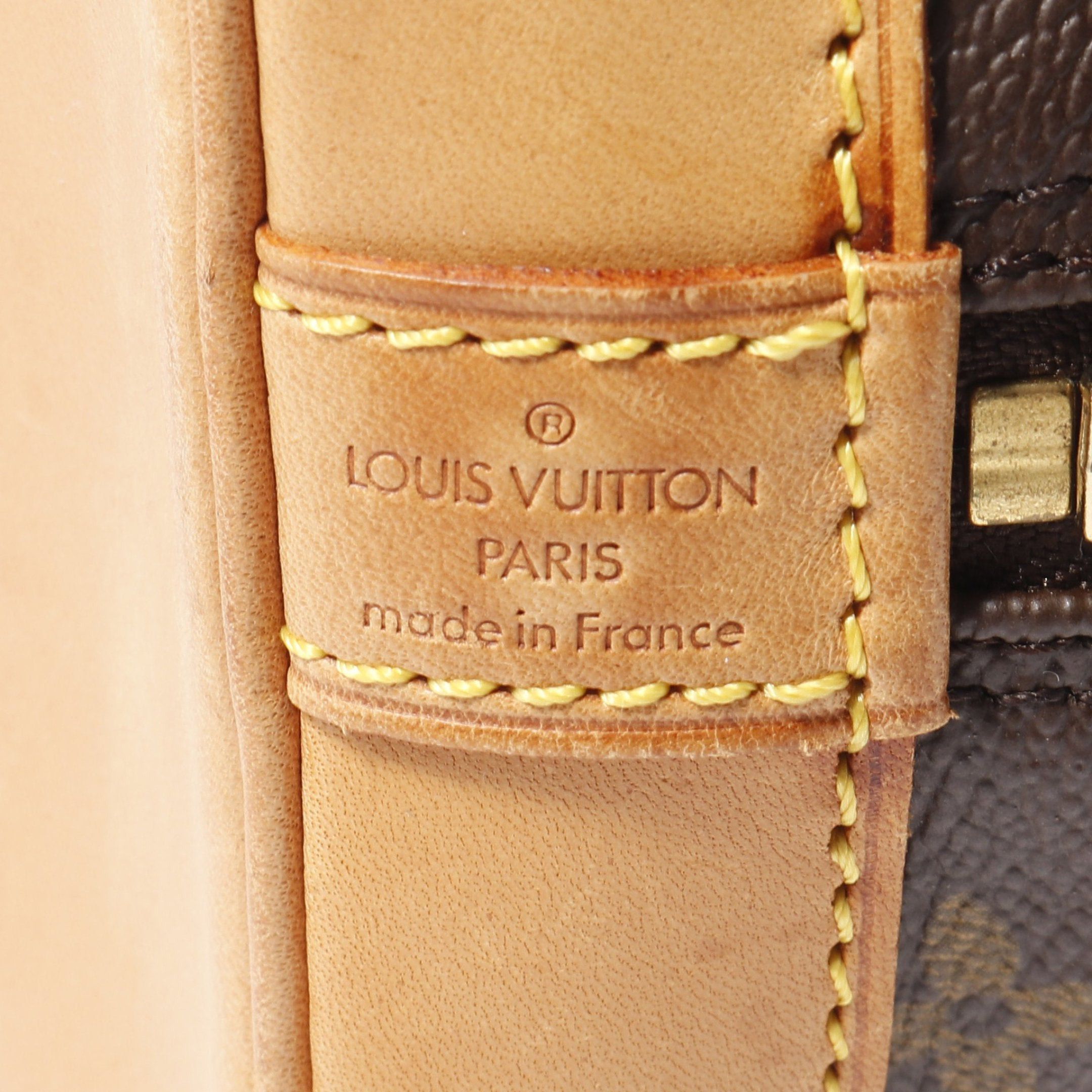 Louis Vuitton Louis Vuitton Alma Pm Monogram Handbag Leather Brown Size ONE SIZE - 4 Thumbnail