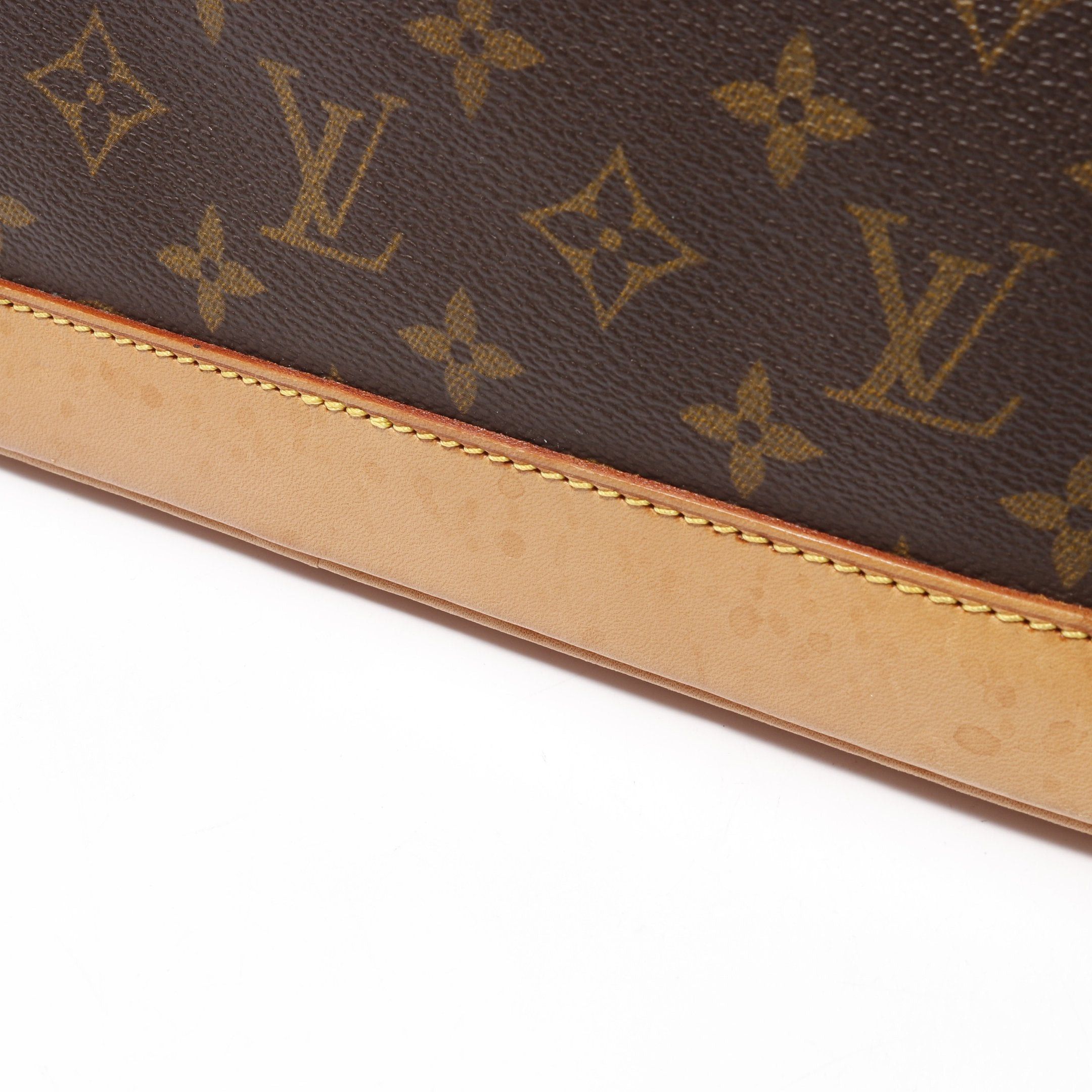 Louis Vuitton Louis Vuitton Alma Pm Monogram Handbag Leather Brown Size ONE SIZE - 8 Thumbnail