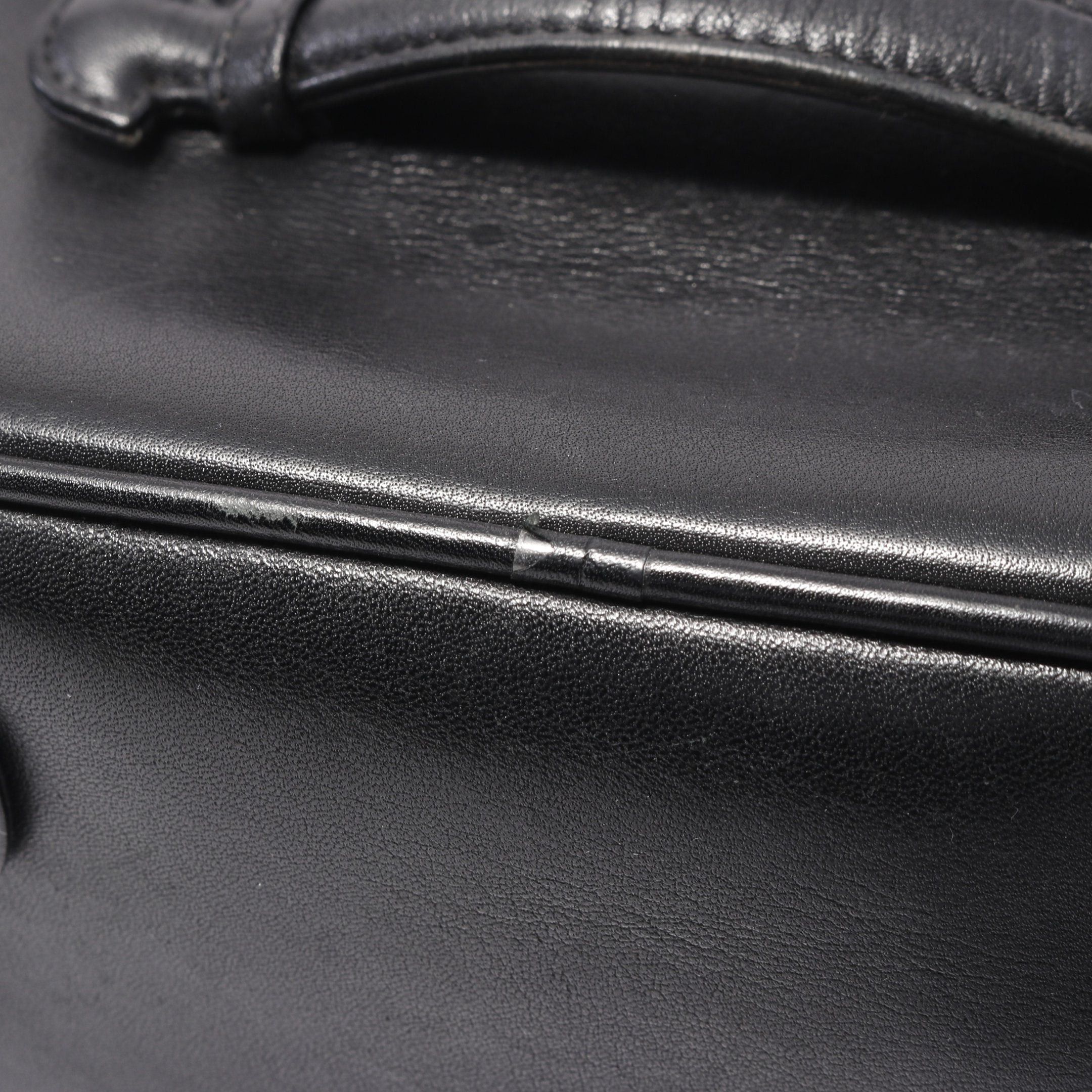 Chanel Chanel Bicolore Handbag Vanity Bag Leather Black Gold Hardware Size ONE SIZE - 11 Thumbnail