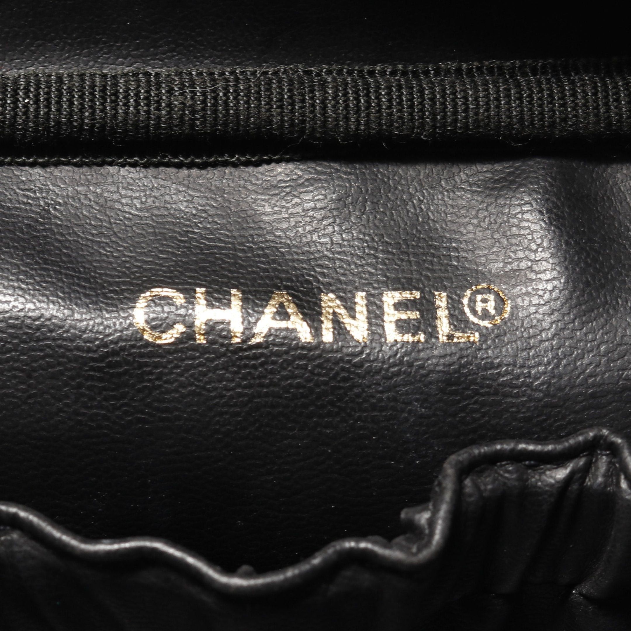 Chanel Chanel Bicolore Handbag Vanity Bag Leather Black Gold Hardware Size ONE SIZE - 4 Thumbnail