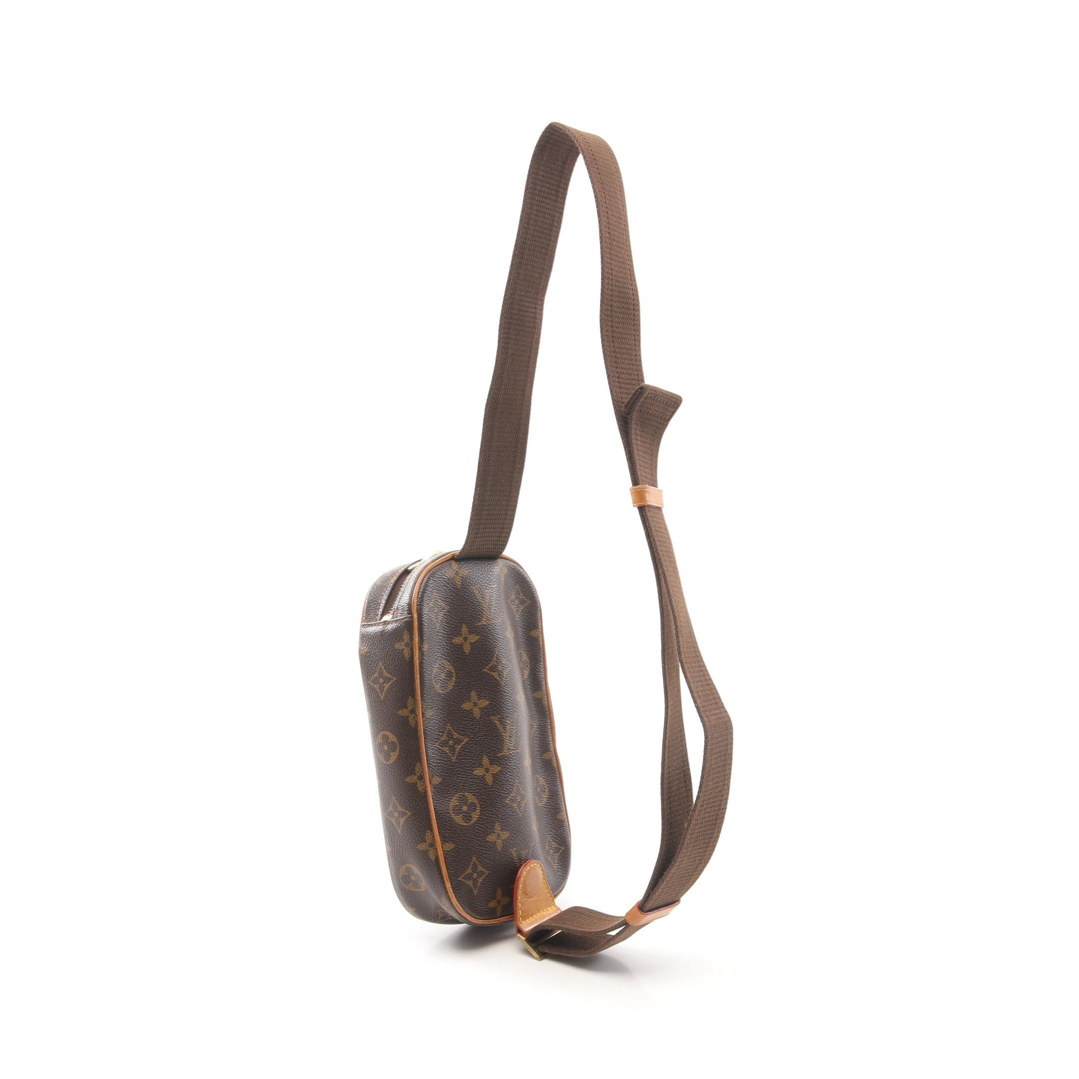 Louis Vuitton Louis Vuitton Pochette Ganju Monogram Body Bag Leather Brown Size ONE SIZE - 2 Thumbnail