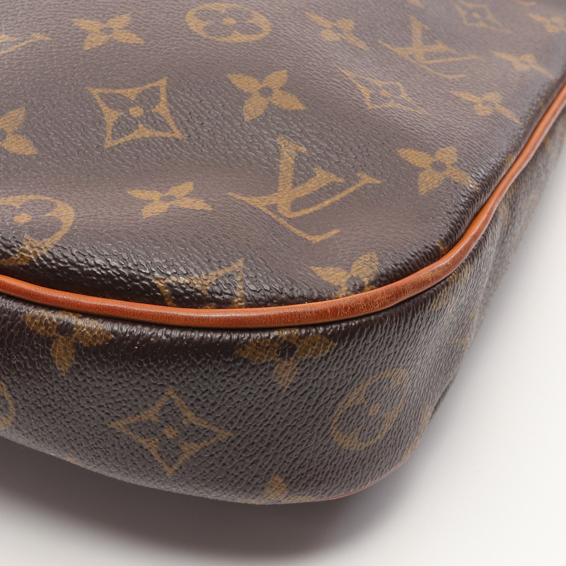 Louis Vuitton Louis Vuitton Odeon Mm Monogram Shoulder Bag Leather Brown Size ONE SIZE - 6 Thumbnail
