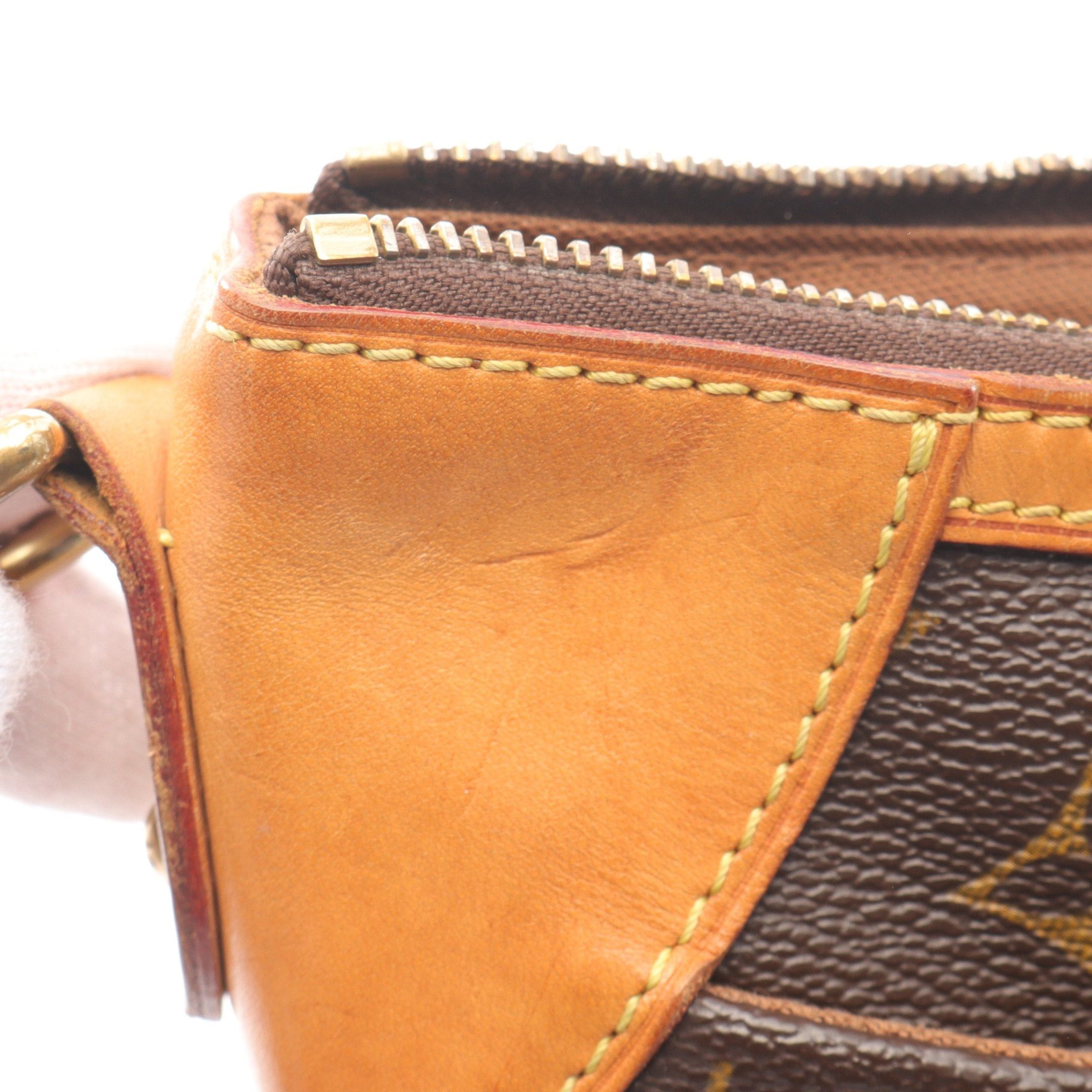 Louis Vuitton Louis Vuitton Odeon Mm Monogram Shoulder Bag Leather Brown Size ONE SIZE - 8 Thumbnail
