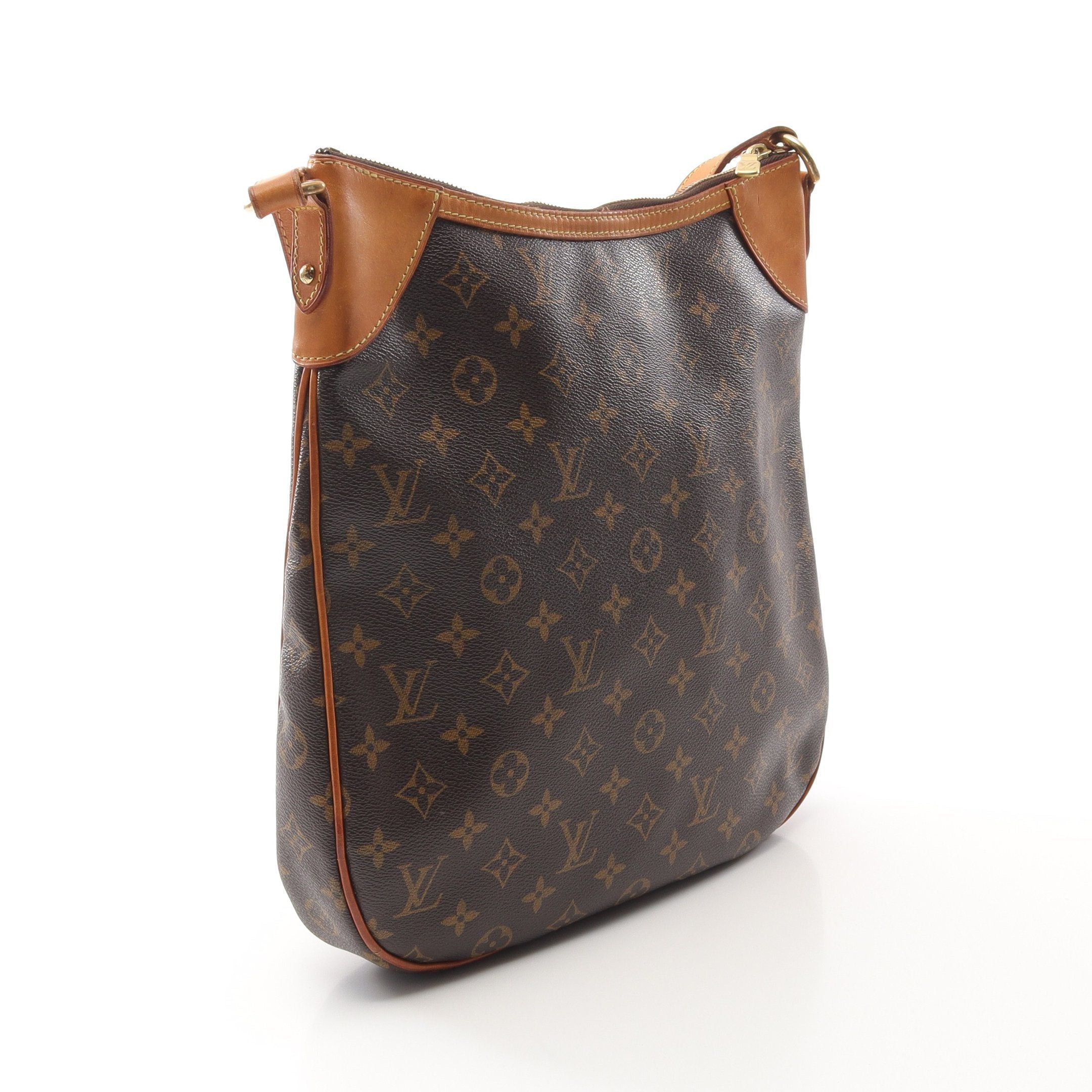 Louis Vuitton Louis Vuitton Odeon Mm Monogram Shoulder Bag Leather Brown Size ONE SIZE - 2 Thumbnail