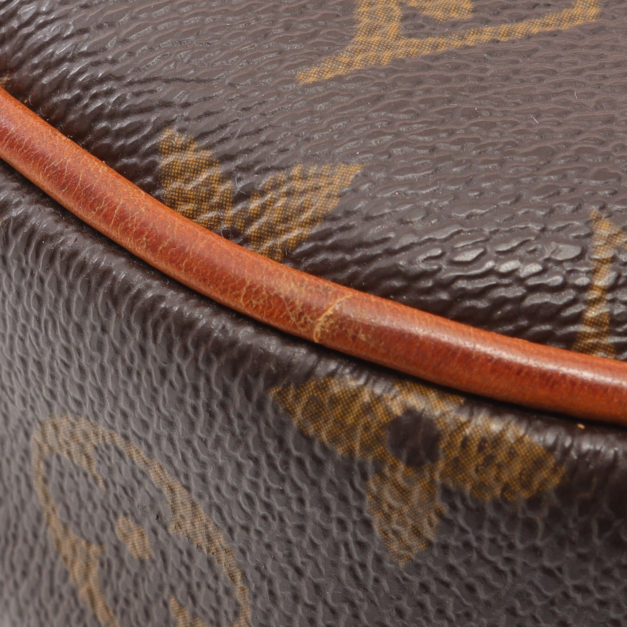 Louis Vuitton Louis Vuitton Odeon Mm Monogram Shoulder Bag Leather Brown Size ONE SIZE - 7 Thumbnail