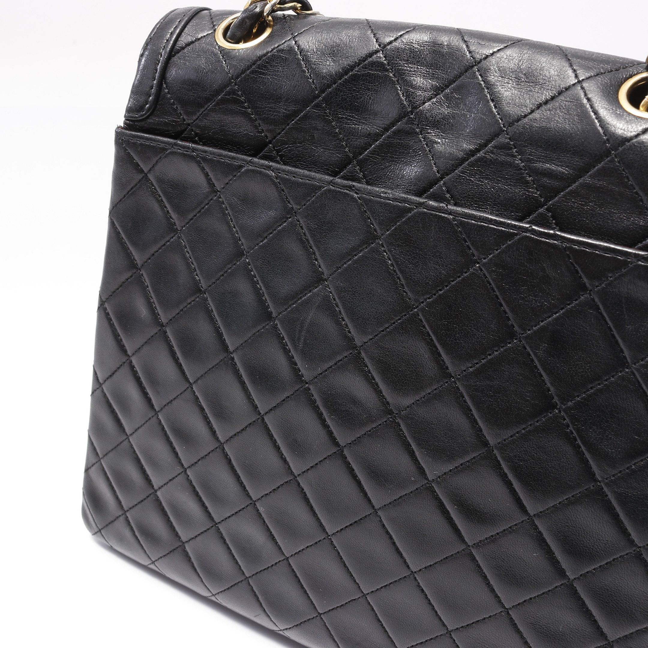 Chanel Chanel Matelasse Chain Shoulder Bag Lambskin Black Gold Hardware Size ONE SIZE - 7 Thumbnail