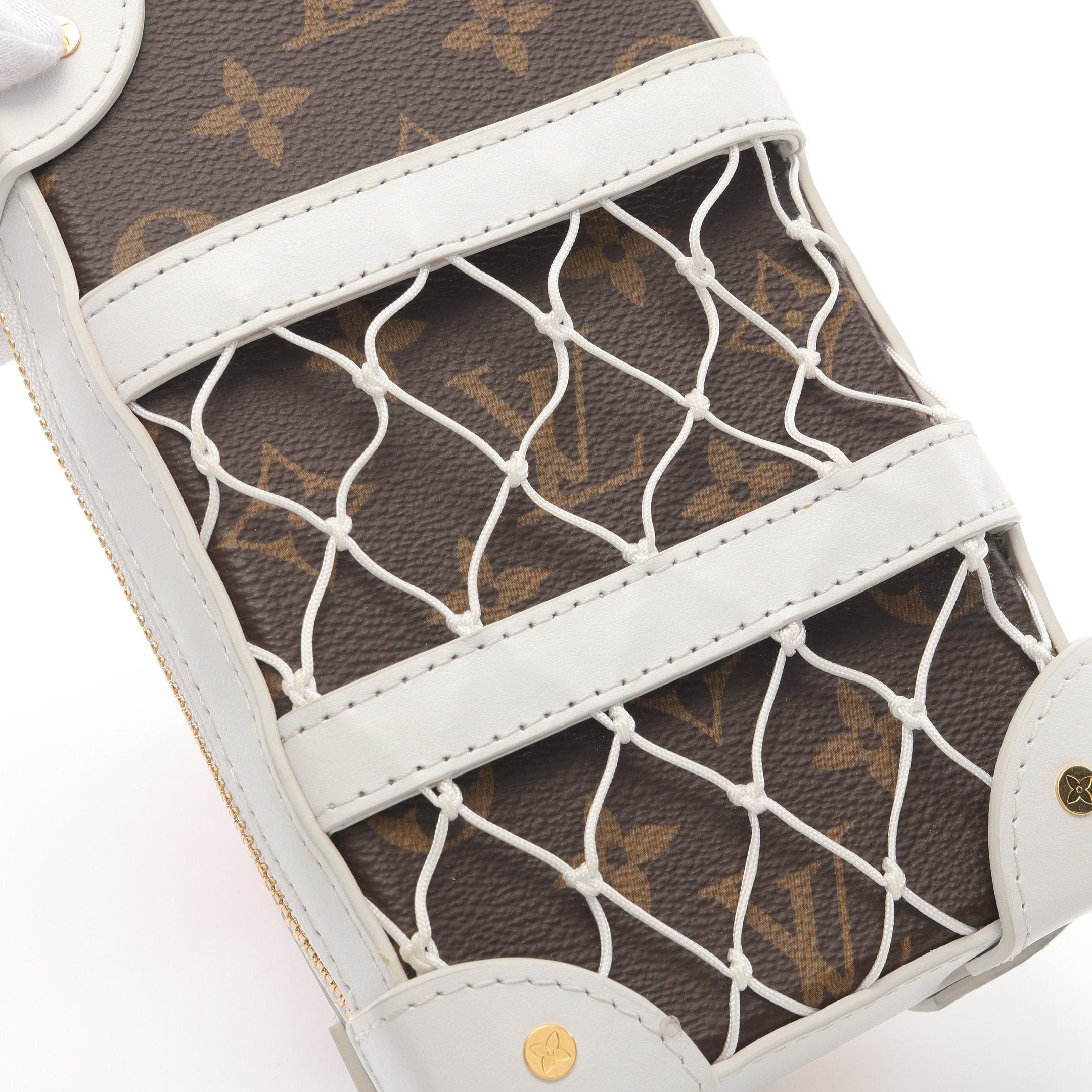 Louis Vuitton Louis Vuitton Lv * Nba Soft Trunk Phone Box Monogram Body Bag Leather Fabric Brown White Size ONE SIZE - 10 Thumbnail
