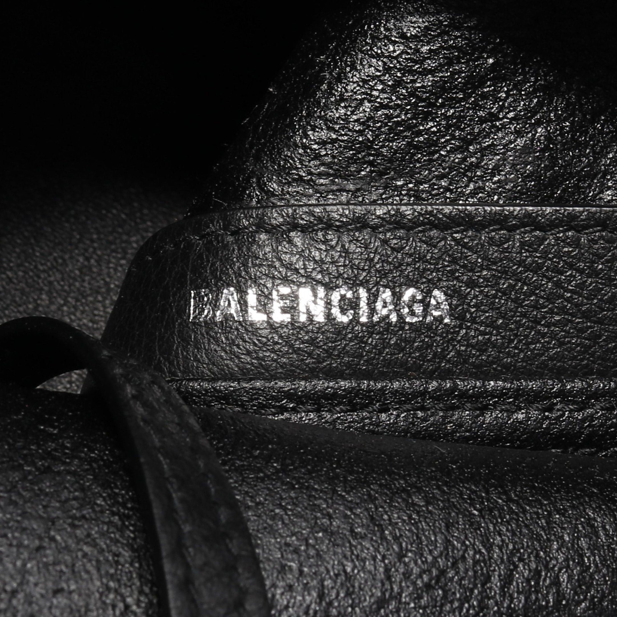 Balenciaga Balenciaga Navy Cabas S Hippopotamus Handbag Tote Bag Leather Black Size ONE SIZE - 4 Thumbnail