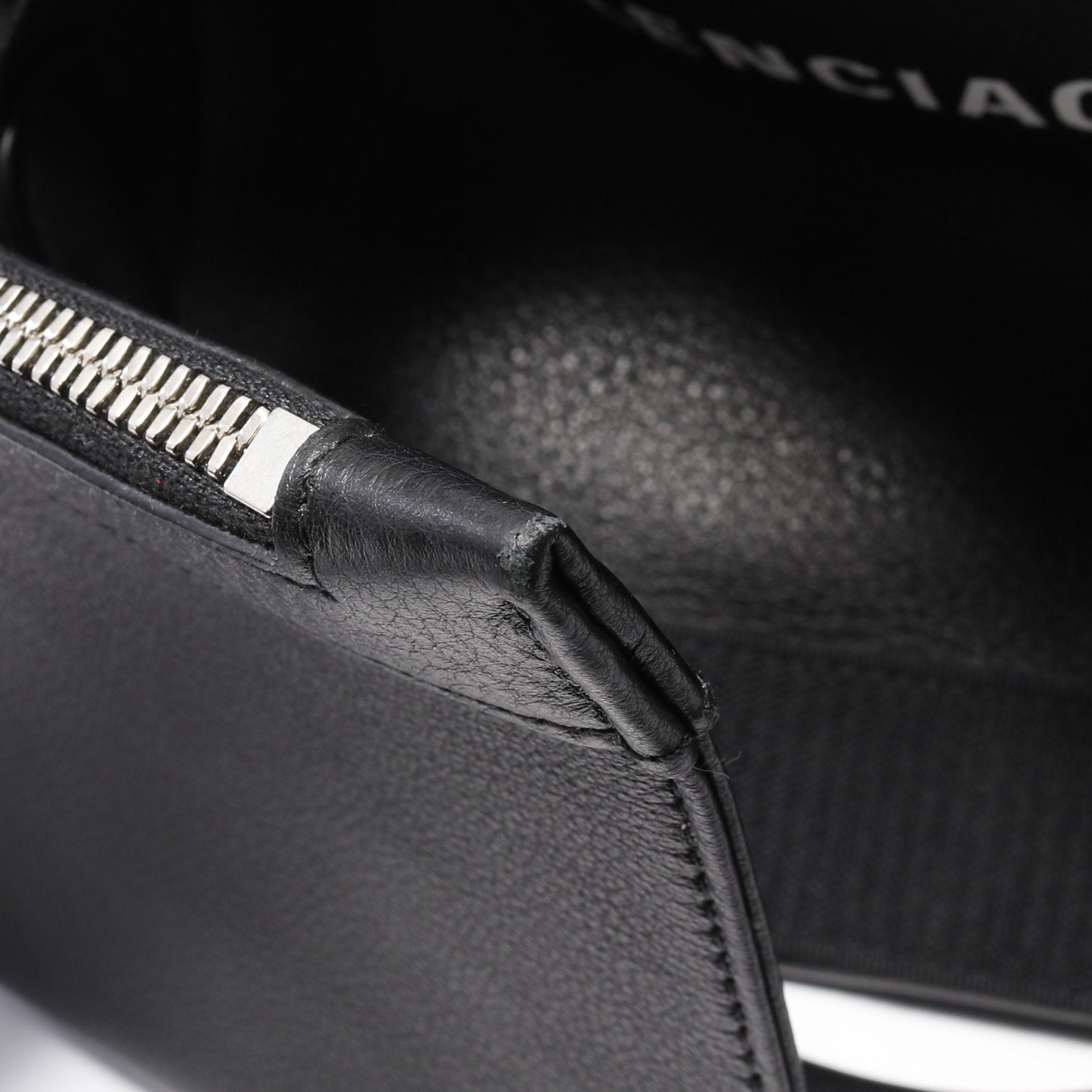 Balenciaga Balenciaga Navy Cabas S Hippopotamus Handbag Tote Bag Leather Black Size ONE SIZE - 6 Thumbnail