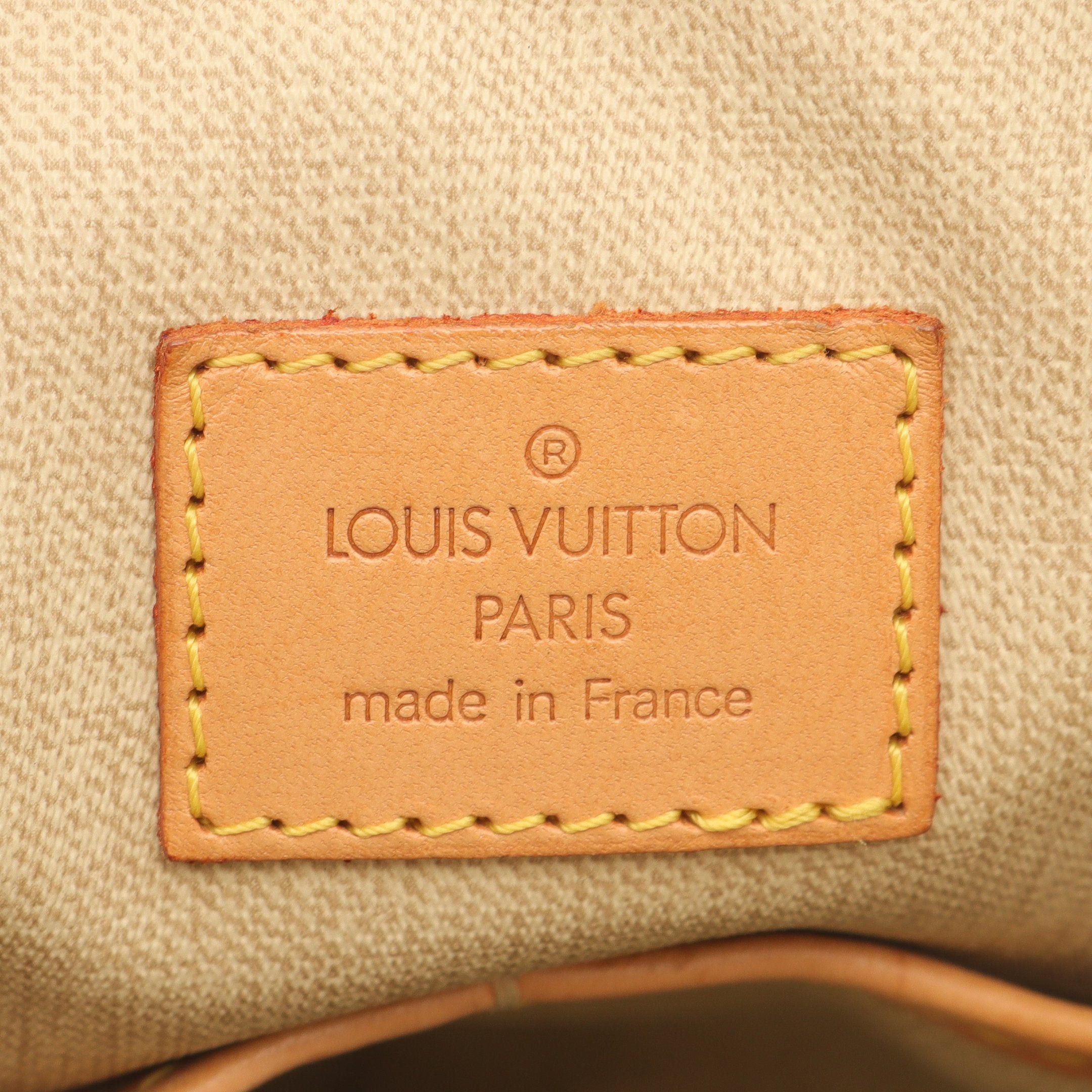 Louis Vuitton Louis Vuitton Trouville Monogram Handbag Leather Brown Size ONE SIZE - 4 Thumbnail