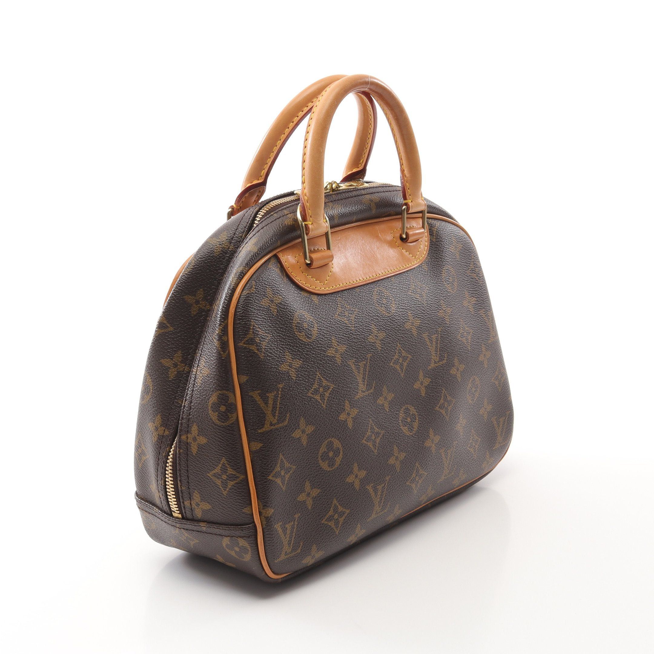Louis Vuitton Louis Vuitton Trouville Monogram Handbag Leather Brown Size ONE SIZE - 2 Thumbnail