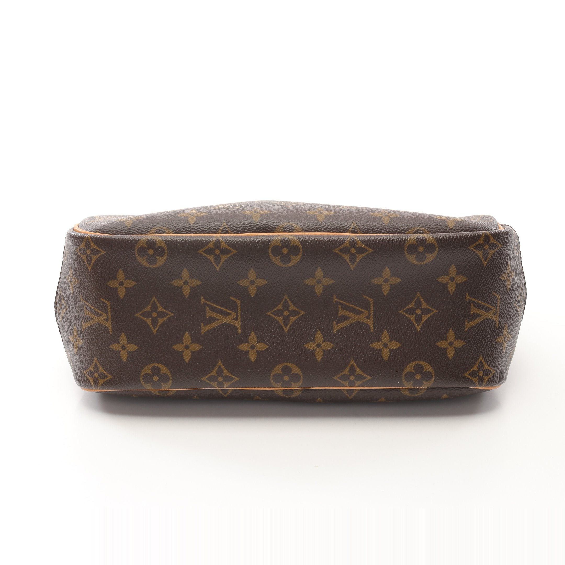 Louis Vuitton Louis Vuitton Trouville Monogram Handbag Leather Brown Size ONE SIZE - 12 Thumbnail