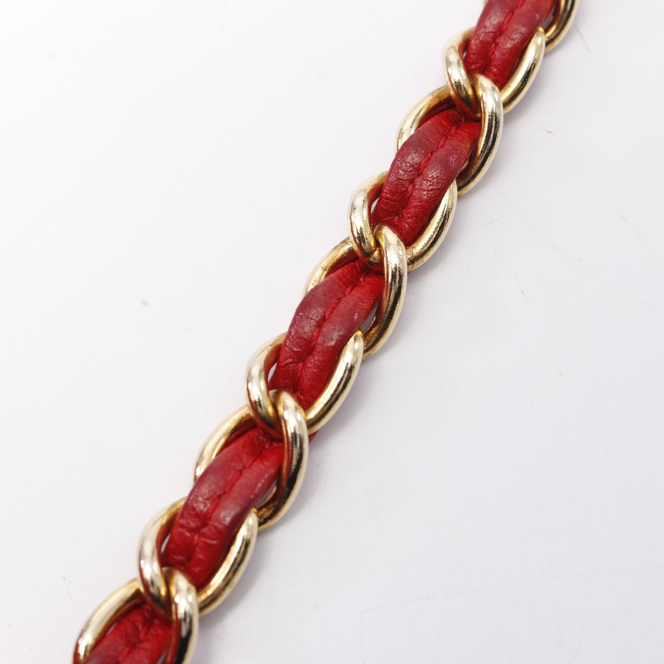 Chanel Chanel Matelasse Chain Shoulder Bag Lambskin Red Gold Hardware Tassel Size ONE SIZE - 10 Thumbnail