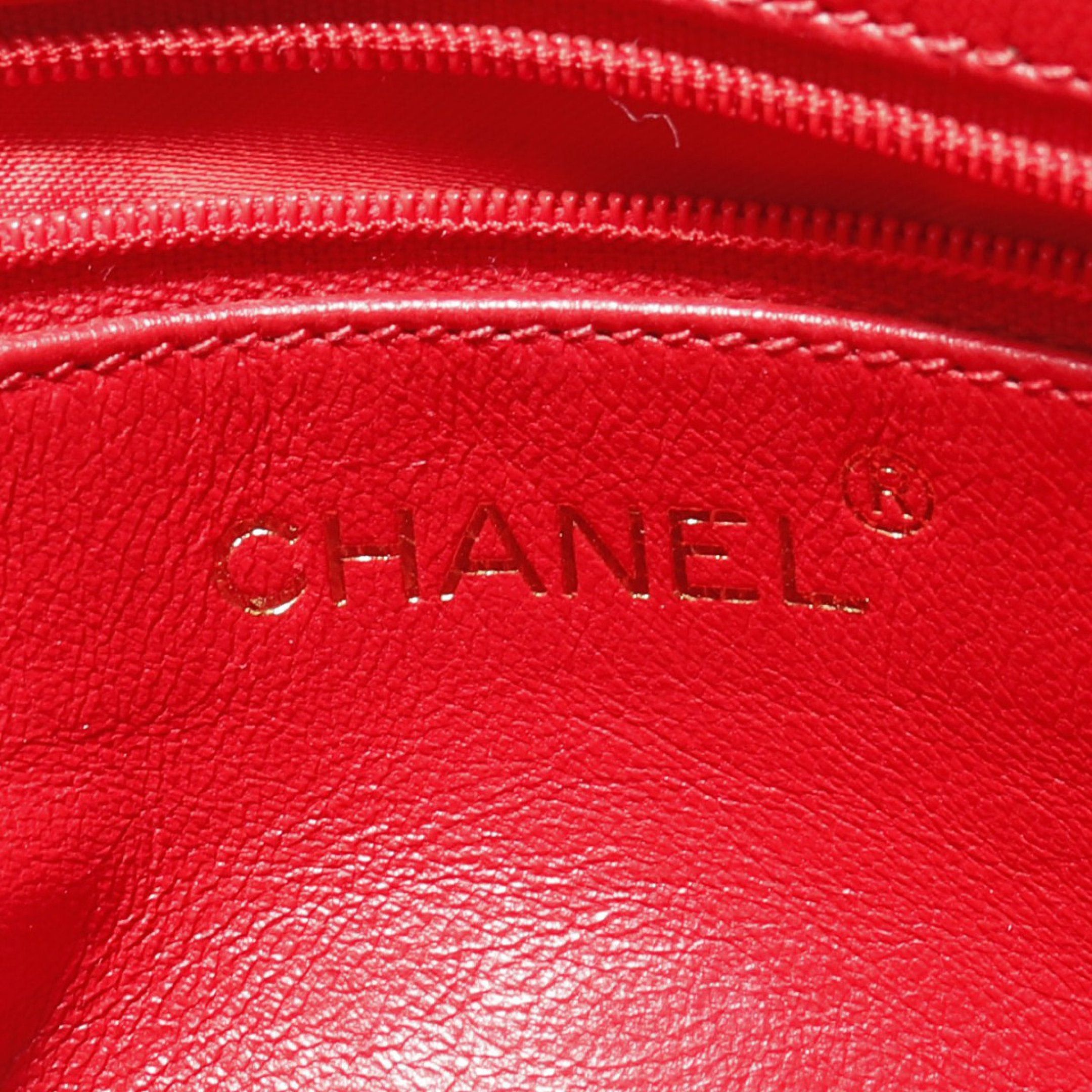 Chanel Chanel Matelasse Chain Shoulder Bag Lambskin Red Gold Hardware Tassel Size ONE SIZE - 4 Thumbnail