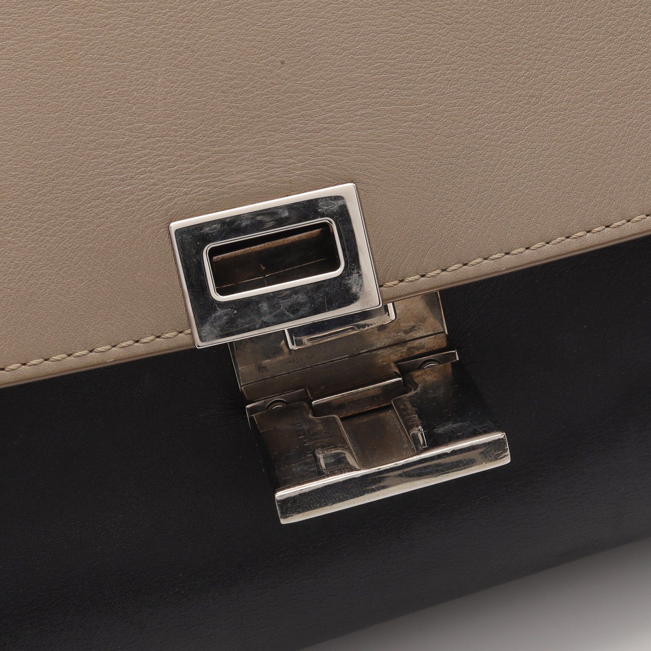 Celine Celine Trapeze Medium Handbag Leather Suede Gray Beige Black Blue Size ONE SIZE - 9 Thumbnail