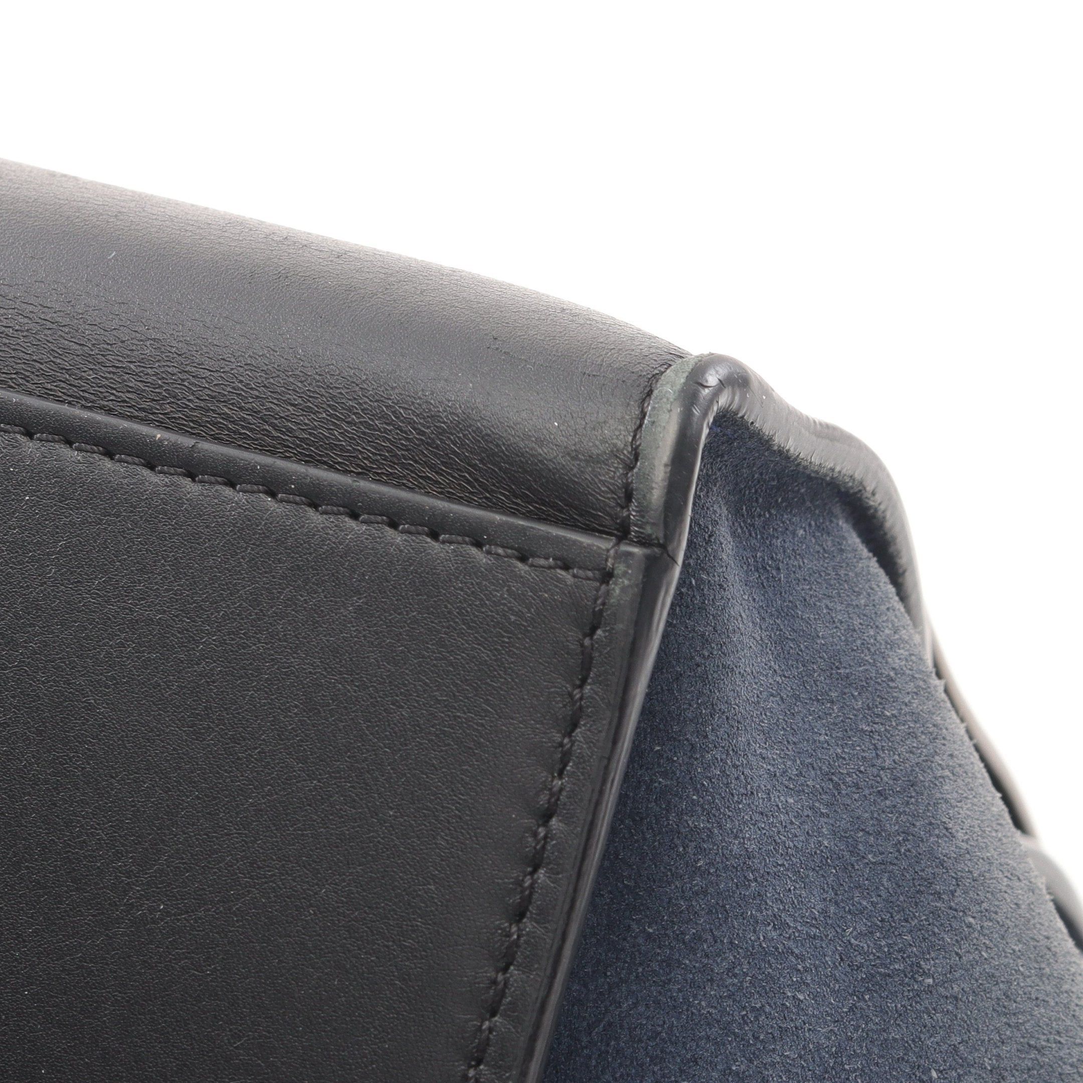 Celine Celine Trapeze Medium Handbag Leather Suede Gray Beige Black Blue Size ONE SIZE - 12 Thumbnail