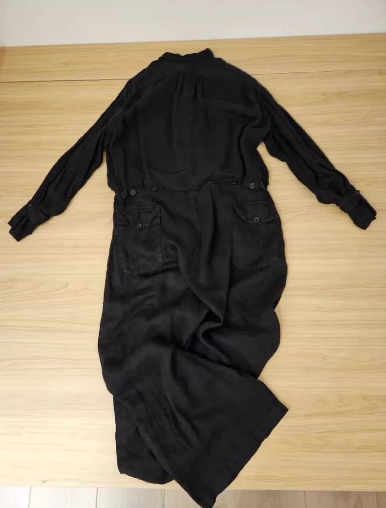 Kapital Vintage Black Linen Jumpsuit for Men and Women Size US 28 / EU 44 - 2 Thumbnail