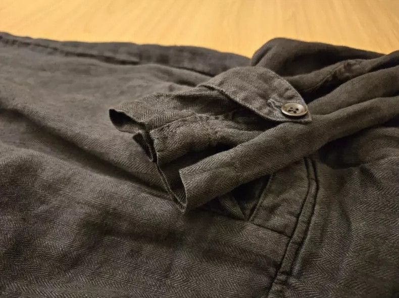 Kapital Vintage Black Linen Jumpsuit for Men and Women Size US 28 / EU 44 - 6 Thumbnail
